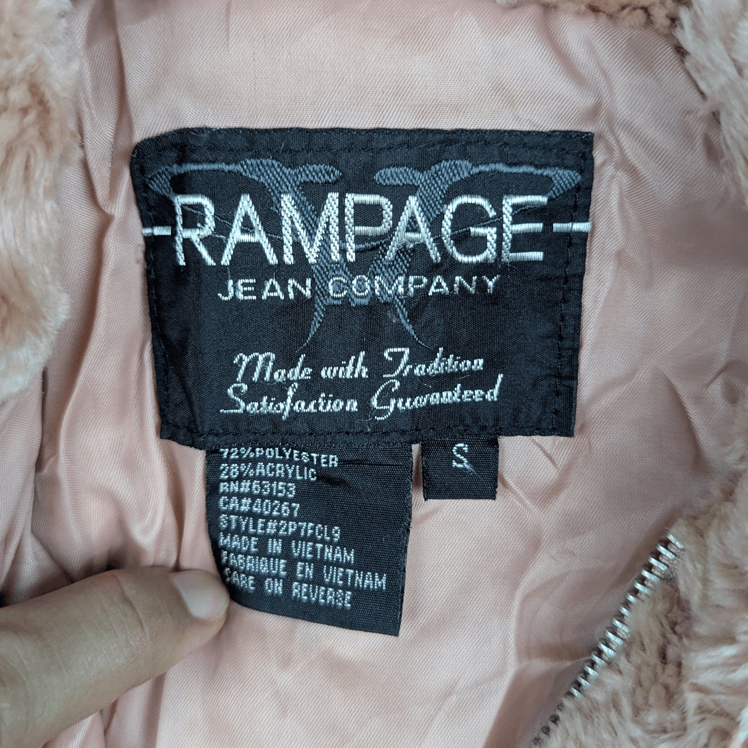 Japanese Brand RAMPAGE JEAN Japan Fluffy Fleece Hoodie Jacket Size S / US 4 / IT 40 - 10 Thumbnail