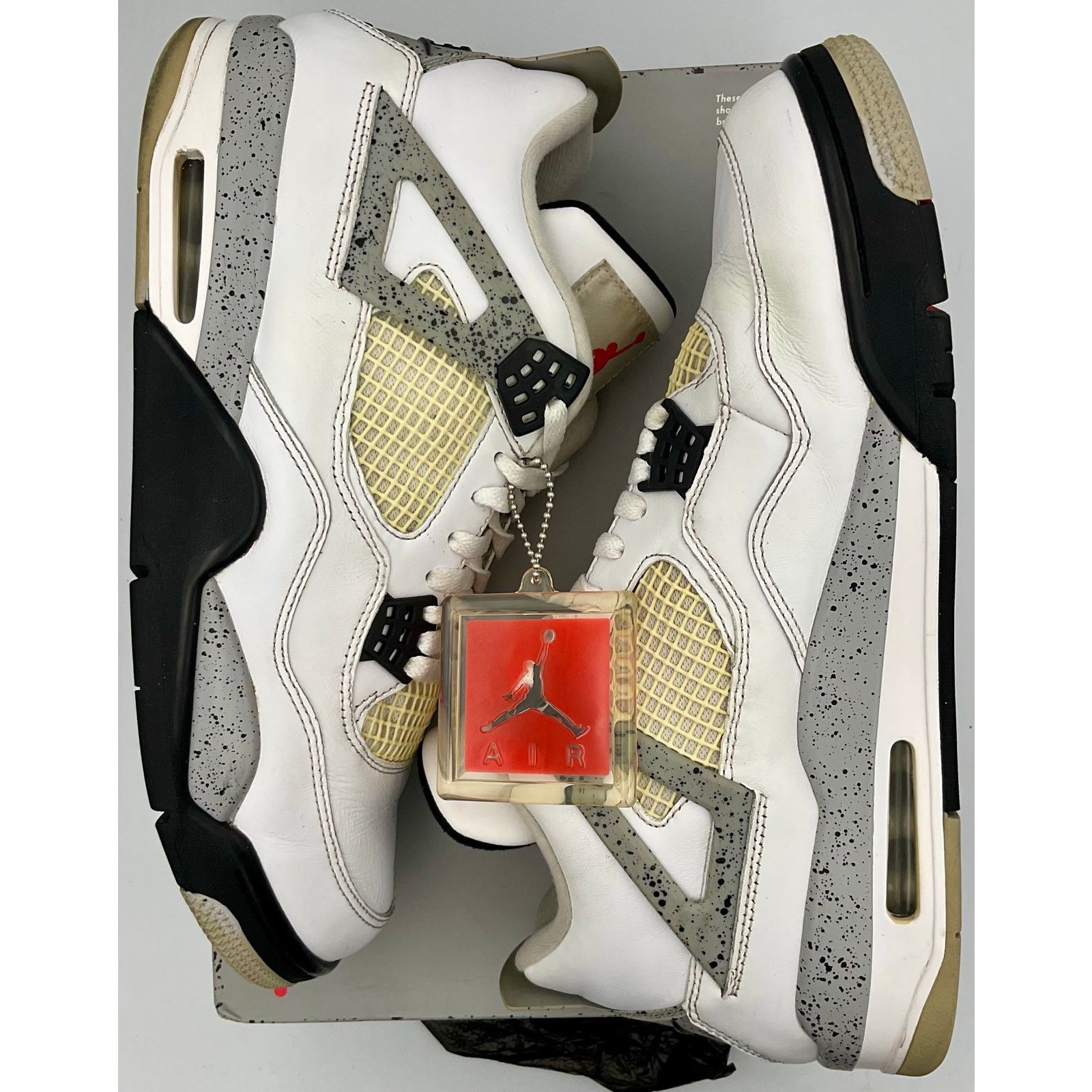 Nike Nike Air Jordan 4 Retro White Cement Size 12 840606 192 Size US 12 / EU 45 - 2 Thumbnail