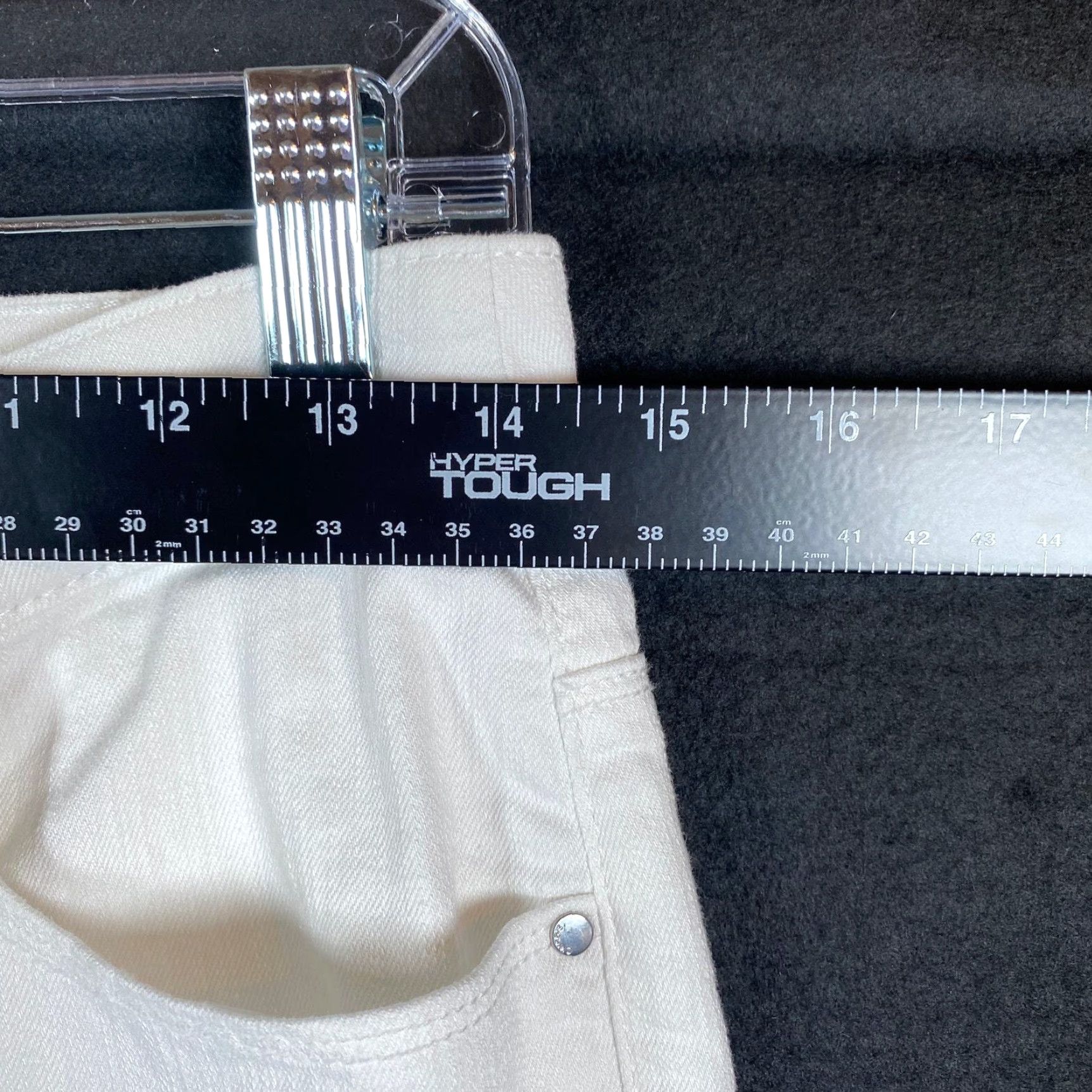 Vintage Chicos Womens Jeans White Platinum Denim Ankle Cropped Straight Stretch 00 Size 24" / US 00 / IT 34 - 6 Thumbnail