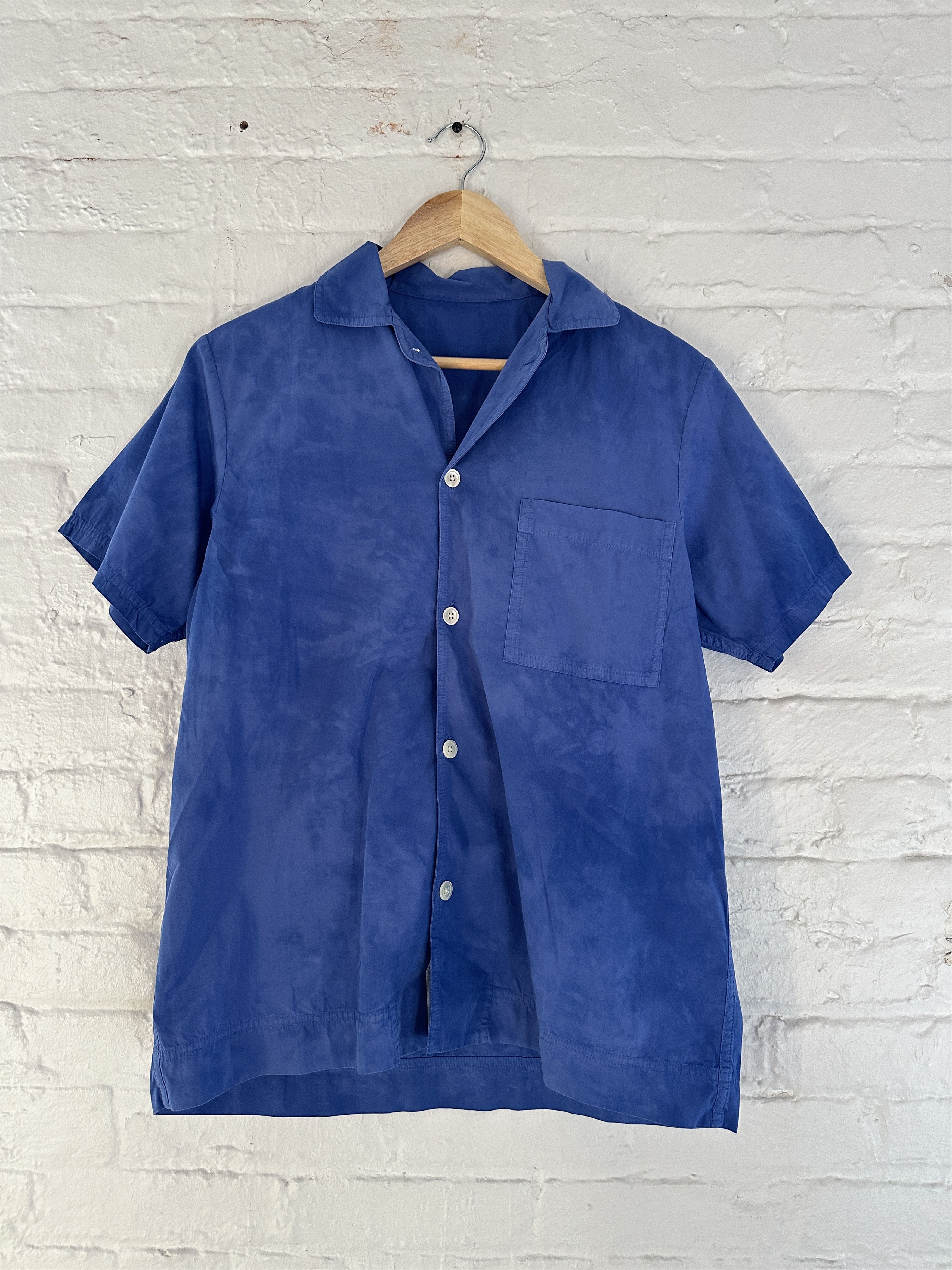 Stussy × Tekla Stussy x Tekla Hand Dyed Short Sleeve Button Up Shirt Size US S / EU 44-46 / 1 - 2 Thumbnail