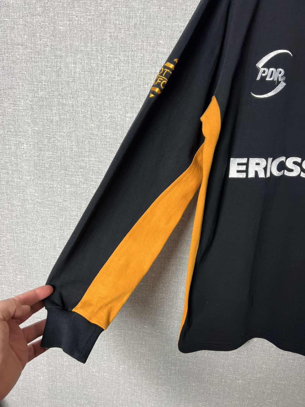 Cotton Traders Vintage 1998 Cotton Oxford WASPS Long Sleeve Rugby Jersey Size US L / EU 52-54 / 3 - 13 Thumbnail