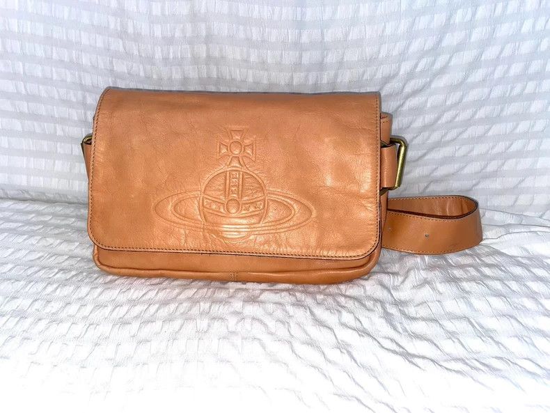 Vivienne Westwood Vivienne Westwood Kacice classic postman leather shoulder Size ONE SIZE - 1 Thumbnail