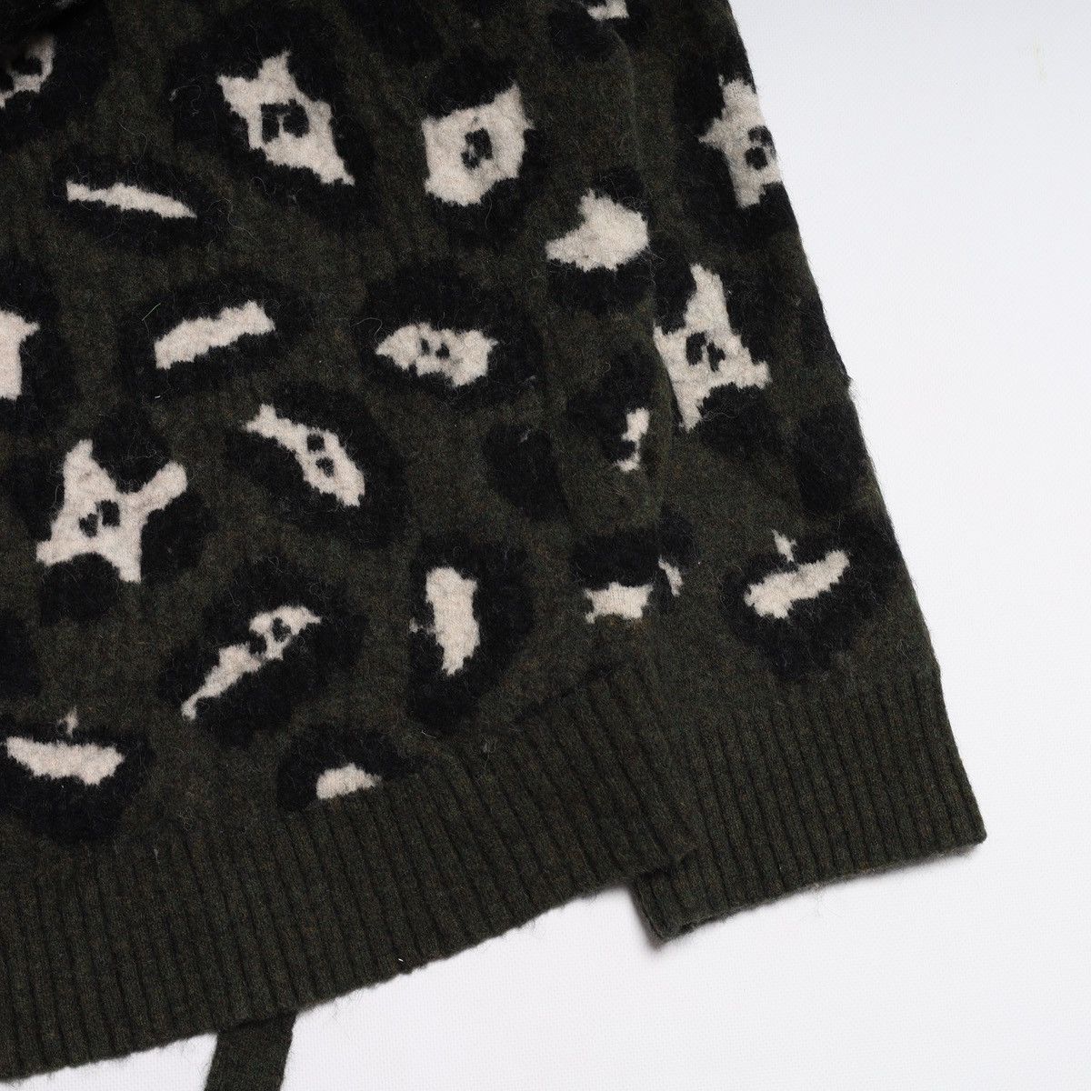 Zadig & Voltaire Zadig Voltaire Lennox Wool Zip Sweater Camo Green Leopard Size M / US 6-8 / IT 42-44 - 11 Thumbnail