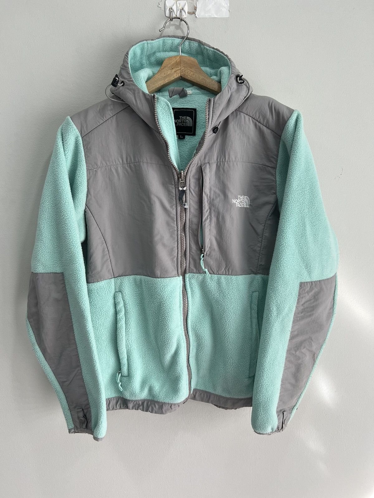 The North Face Vintage Womens North Face Denali fleece hooded green Size L / US 10 / IT 46 - 1 Thumbnail