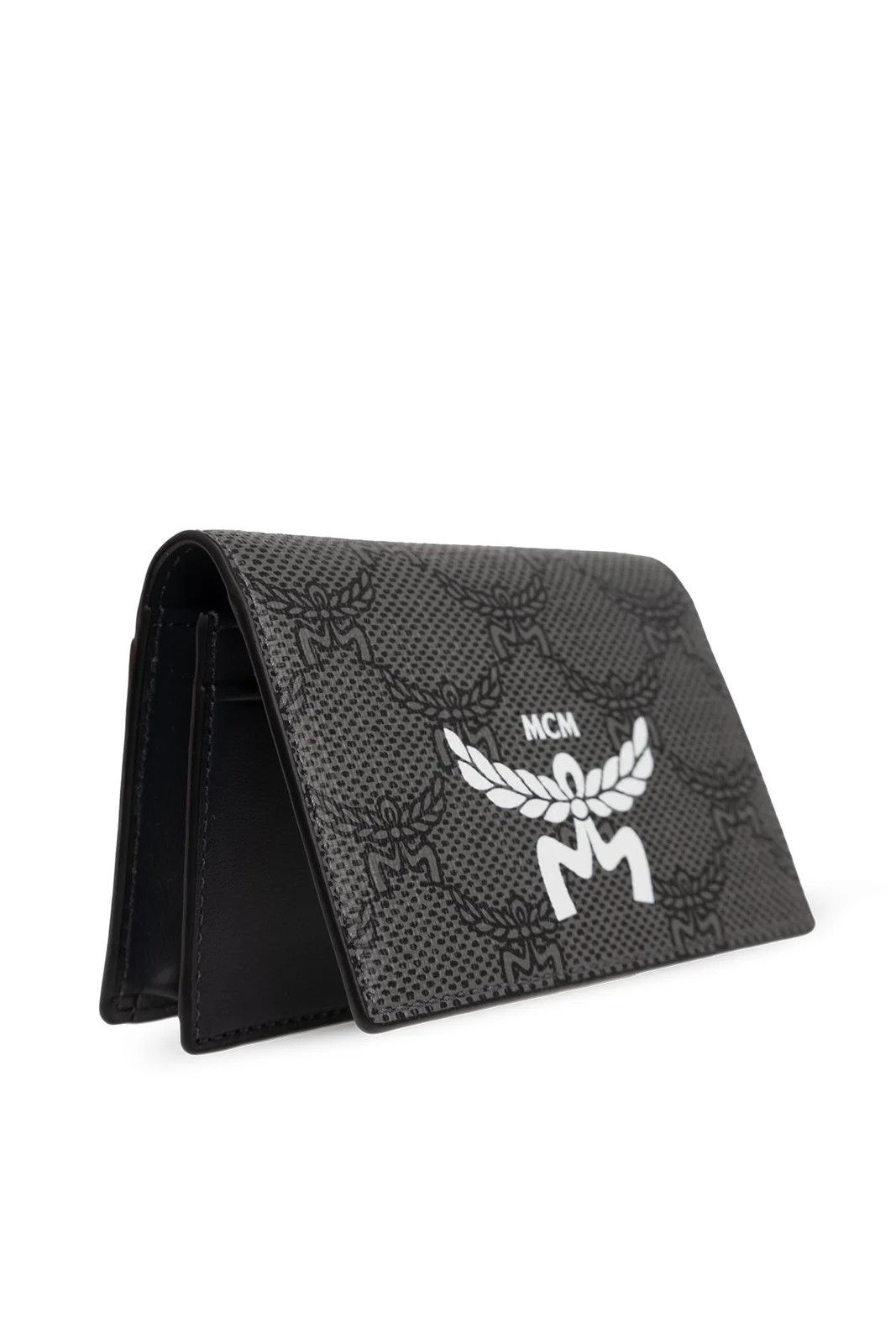 MCM o1mt1gz1224 Size: OS / Logo Himmel Card Holder in Grey/Black Size ONE SIZE - 3 Thumbnail