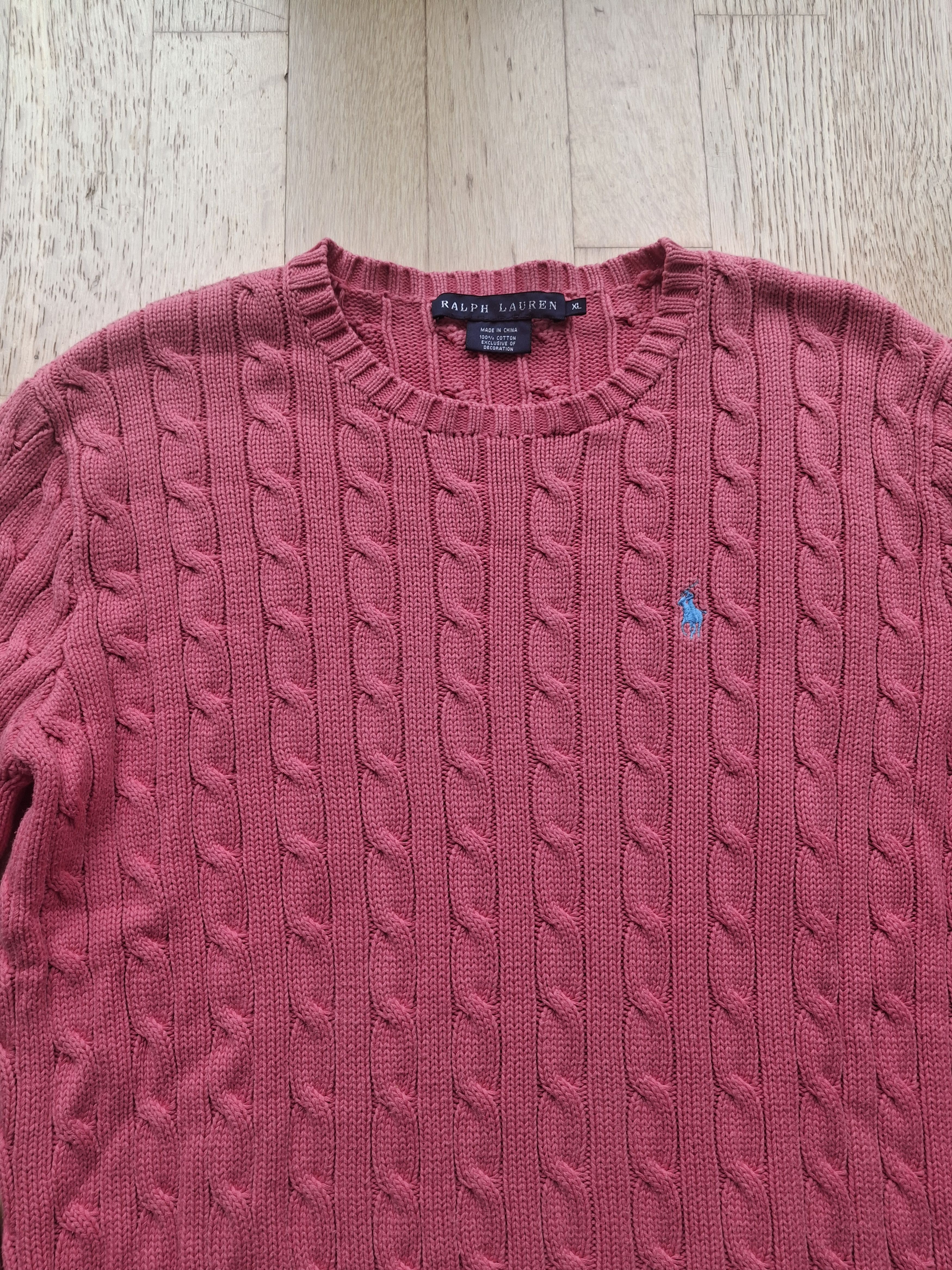 Polo Ralph Lauren × Ralph Lauren Knitwear sweater ralph lauren cable knit polo Size XL / US 12-14 / IT 48-50 - 2 Thumbnail