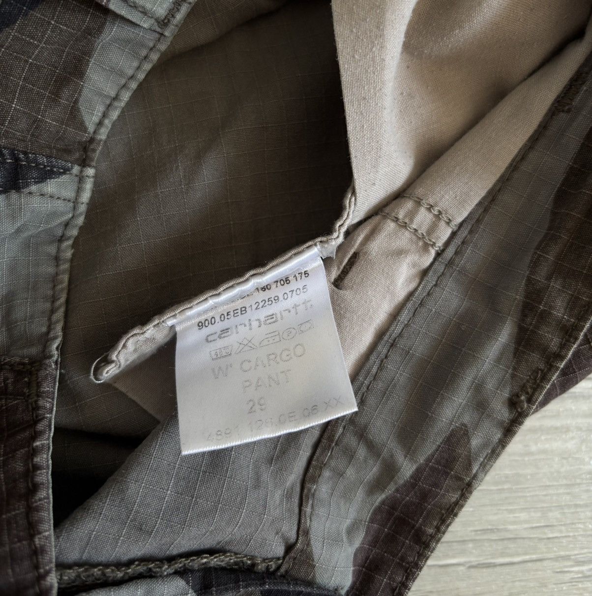 Carhartt × Vintage Vintage Carhartt W Cargo Pants Army Military Size 29" - 6 Thumbnail