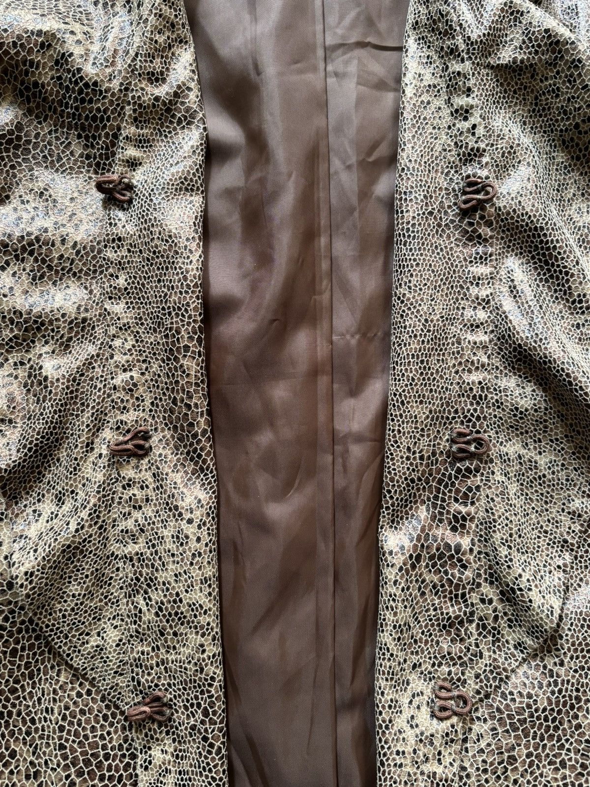 Chicos Chico’s brown blazer snake print size 2/L Size L / US 10 / IT 46 - 4 Thumbnail