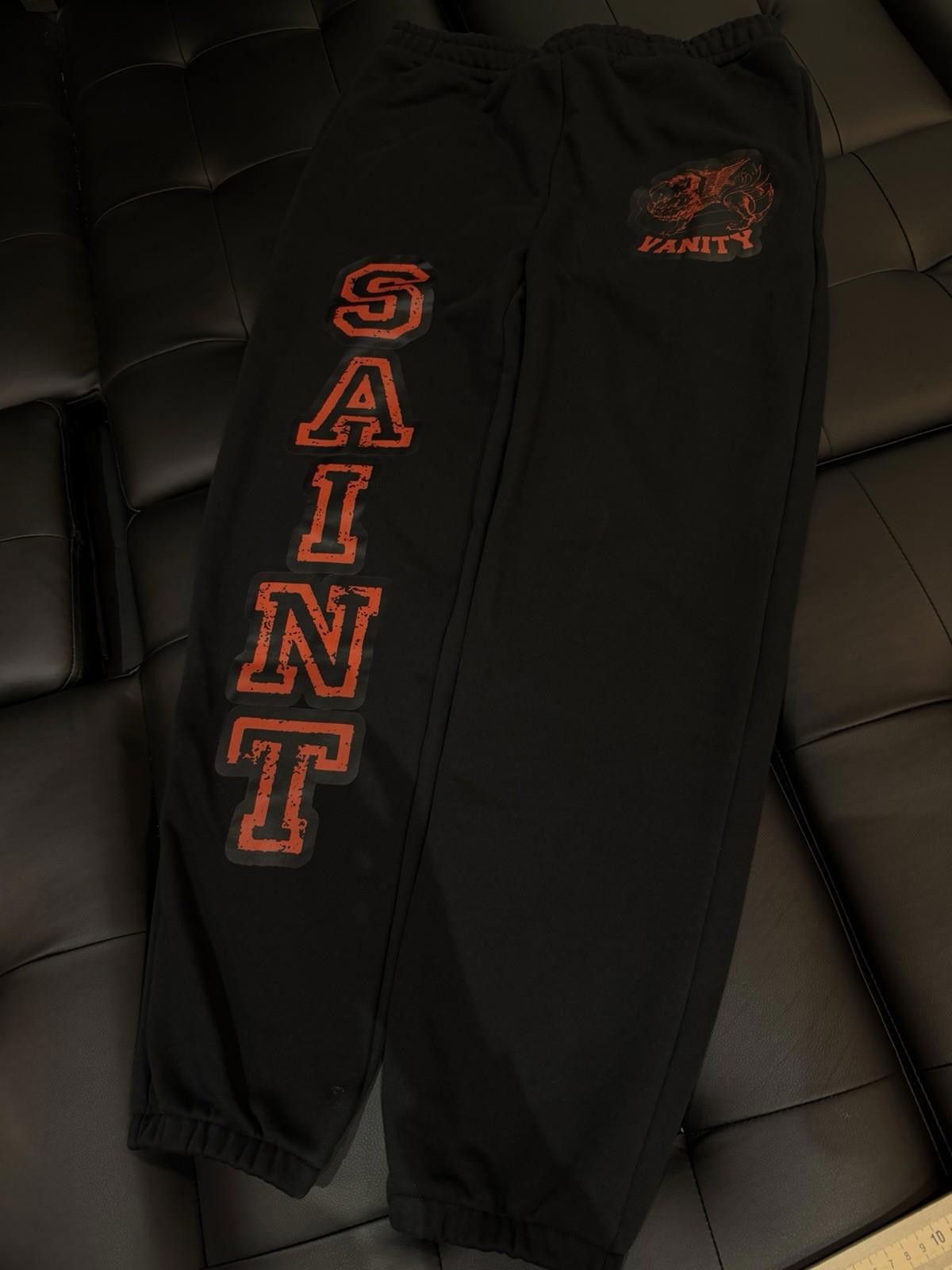 Saint Vanity Size XXL- Saint Vanity Varsity Sweatpants Black Red NEW 2025 Size US 40 / EU 56 - 1 Thumbnail