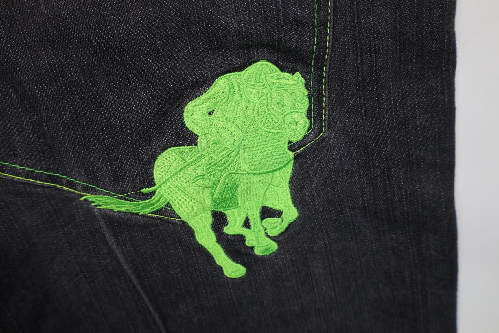 Vintage Vintage 90s Y2K Streetwear Trifecta Horse Denim Jean Shorts Size US 42 / EU 58 - 11 Thumbnail