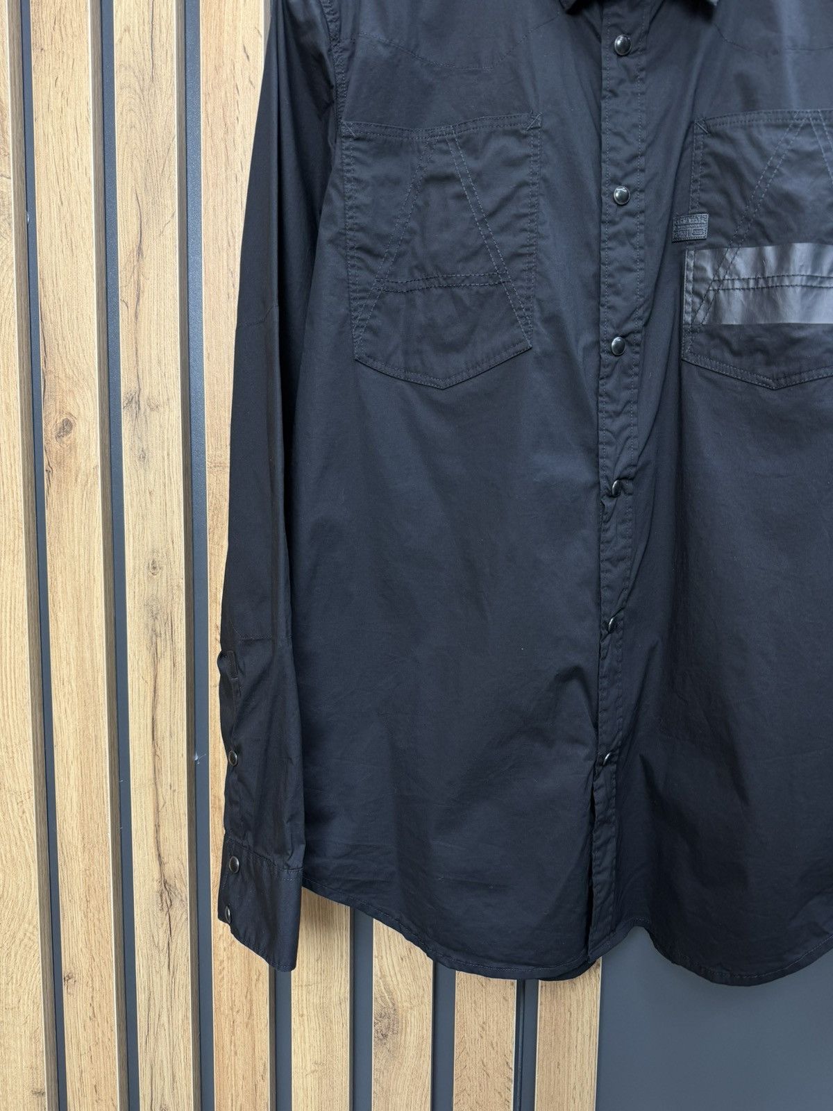G-Star G-Star Raw Black Shirt Long Sleeve Size XXL Size US XXL / EU 58 / 5 - 3 Thumbnail