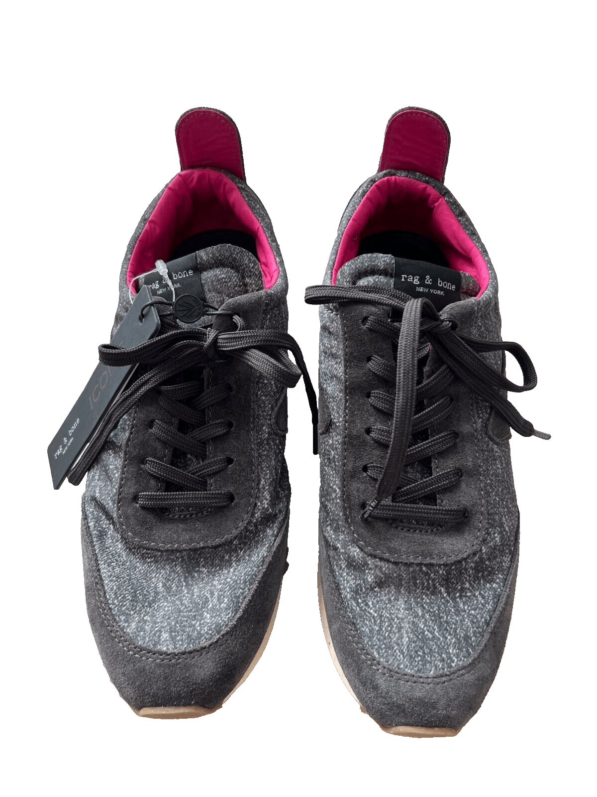 Rag & Bone Rag & Bone Retro Runner Trainer In Grey Denim ( 38 ) Size US 8 / IT 38 - 7 Thumbnail