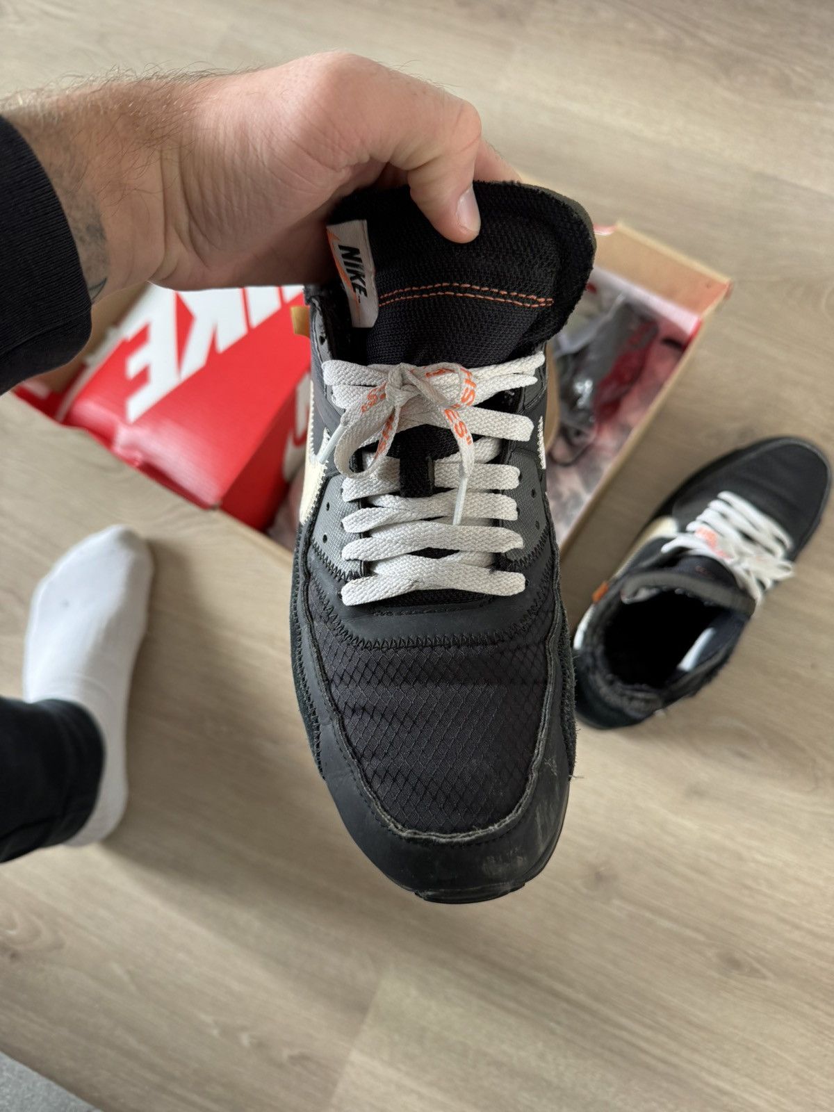 Nike × Off-White Air Max 90 x off white Size US 9.5 / EU 42-43 - 7 Thumbnail