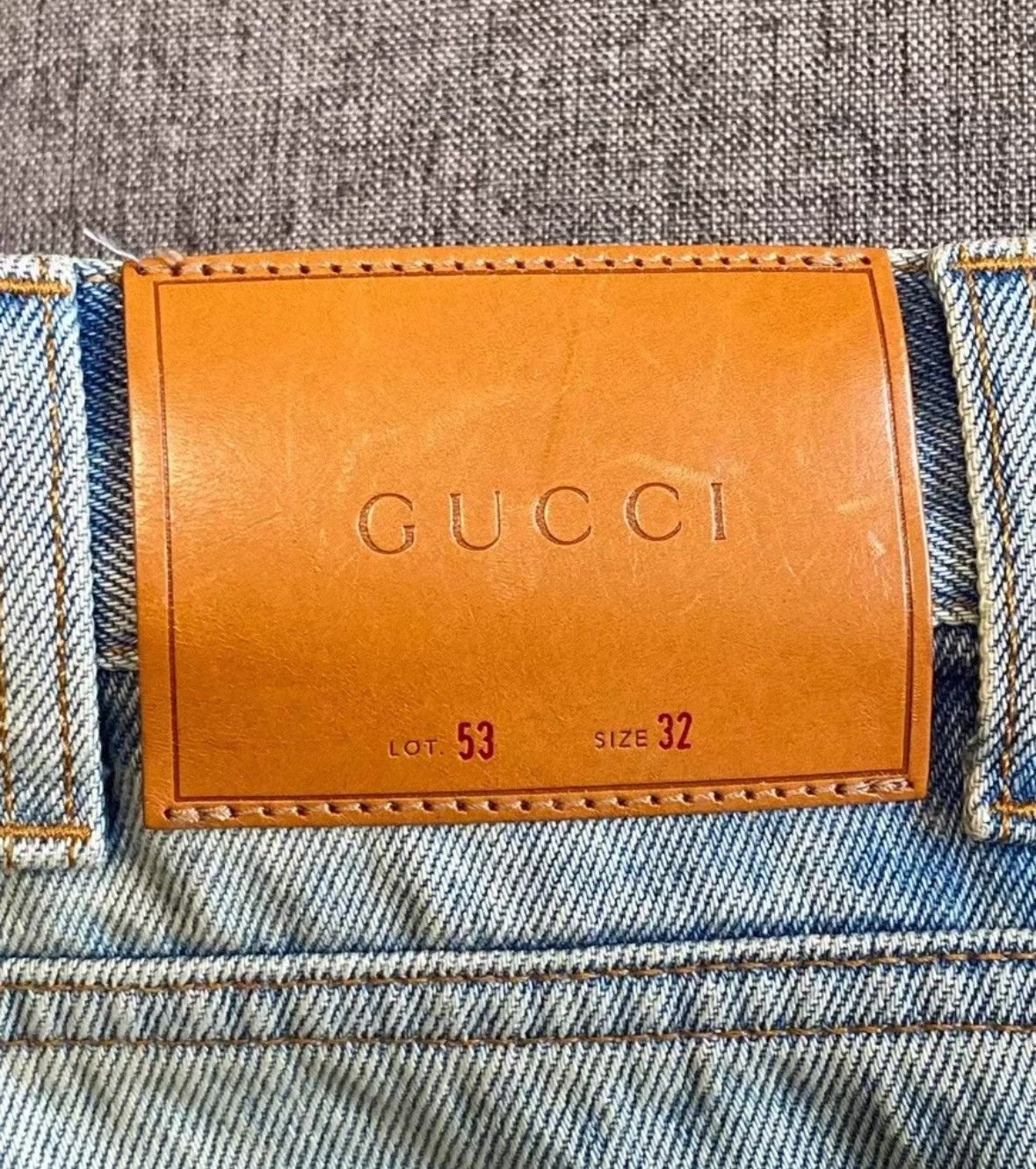 Gucci Gucci Men's Striped Denim Pants Size 32-2505 Size US 32 / EU 48 - 6 Thumbnail