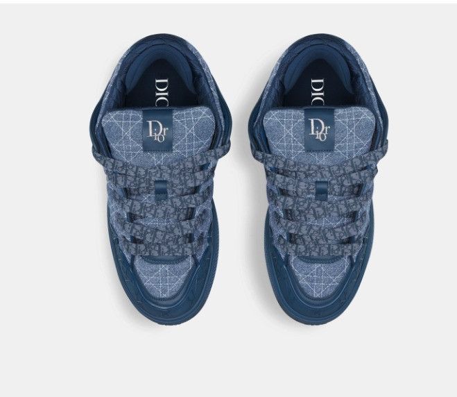 Dior o1w1db10425 3SN288 B9S Skater Low-Top Sneakers in Blue Size US 9 / EU 42 - 3 Thumbnail