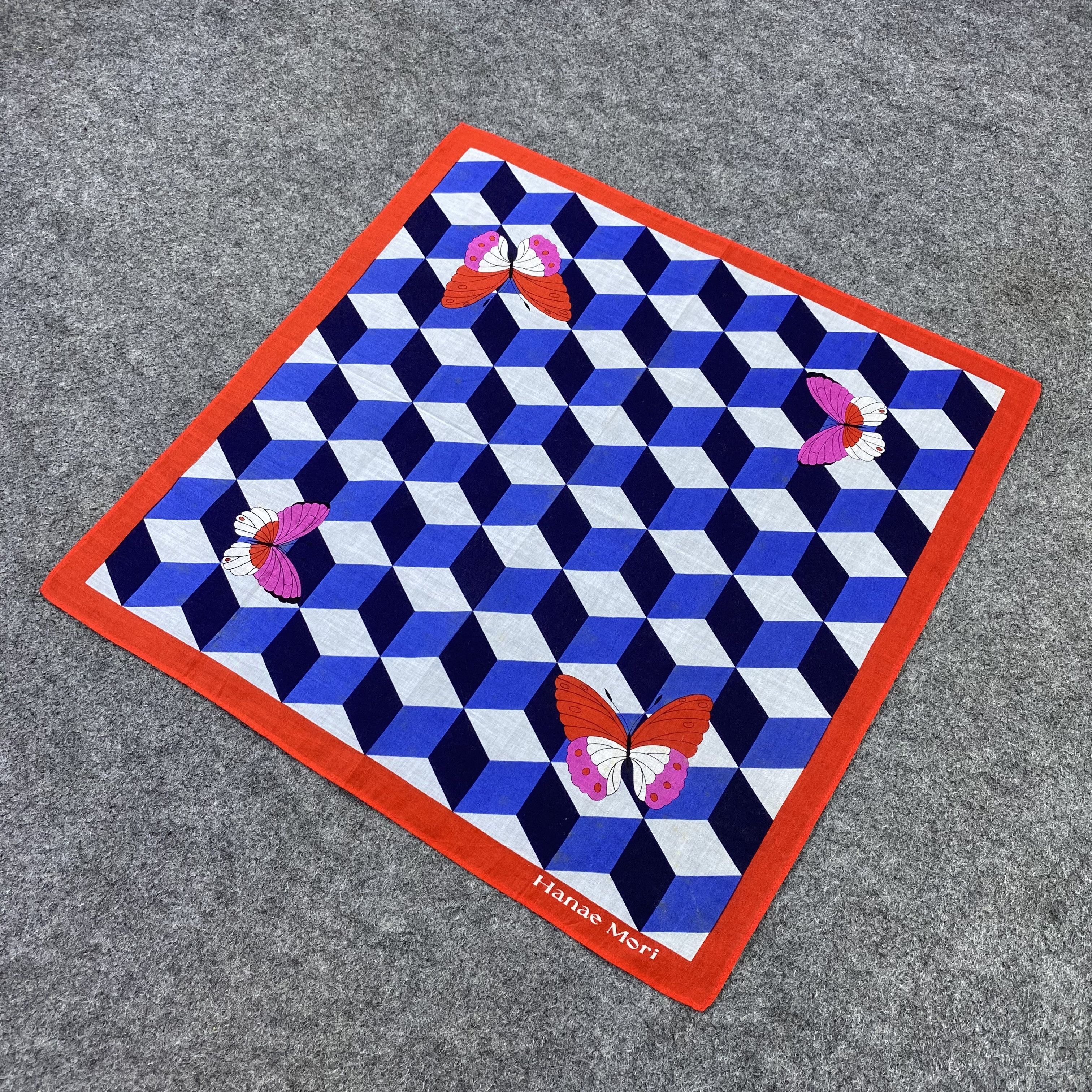 Hanae Mori Hanae Mori Handkerchief Neckerchief Bandana-B1889 Size ONE SIZE - 4 Thumbnail