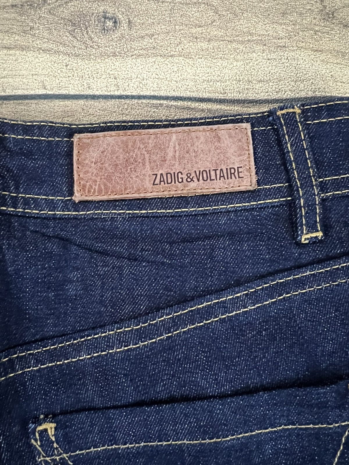 Zadig & Voltaire Zadig and voltaire cropped 7/8 ZV logo denim pants Size 24" / US 00 / IT 34 - 3 Thumbnail