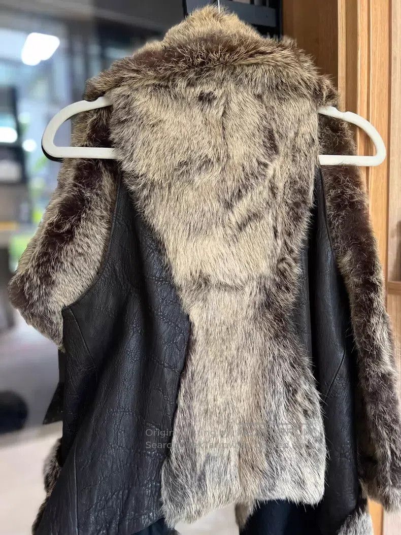 Helmut Lang Helmut Lang size P Ultra-Designed Fur Coat, Rabbit Fur Size S / US 4 / IT 40 - 3 Thumbnail