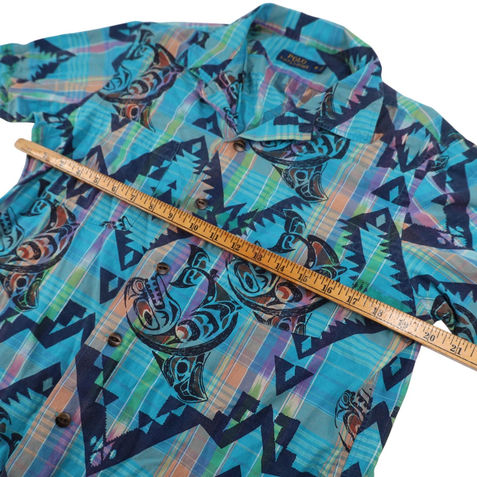 Polo Ralph Lauren Polo Ralph Lauren Aztec Indigenous Print Button Up Shirt Size US M / EU 48-50 / 2 - 7 Thumbnail