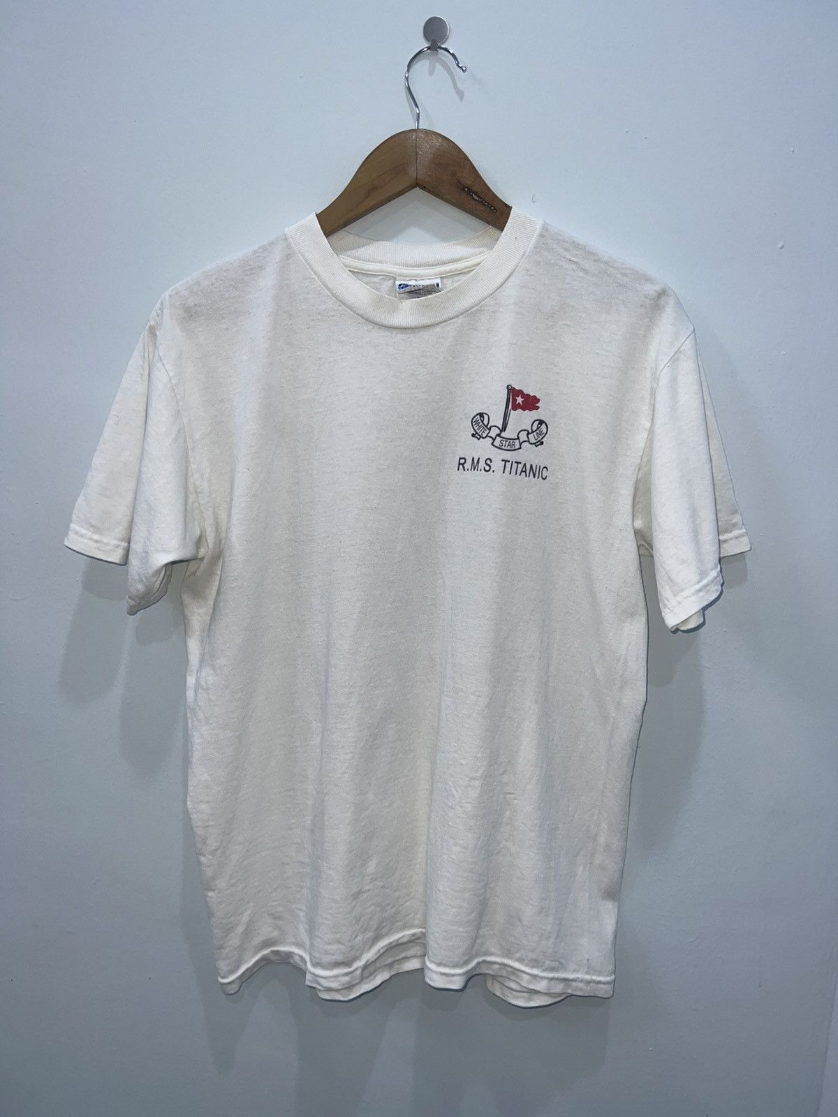 Vintage Y2k R.M.S Titanic Florida Museum White Tee Size US M / EU 48-50 / 2 - 2 Thumbnail