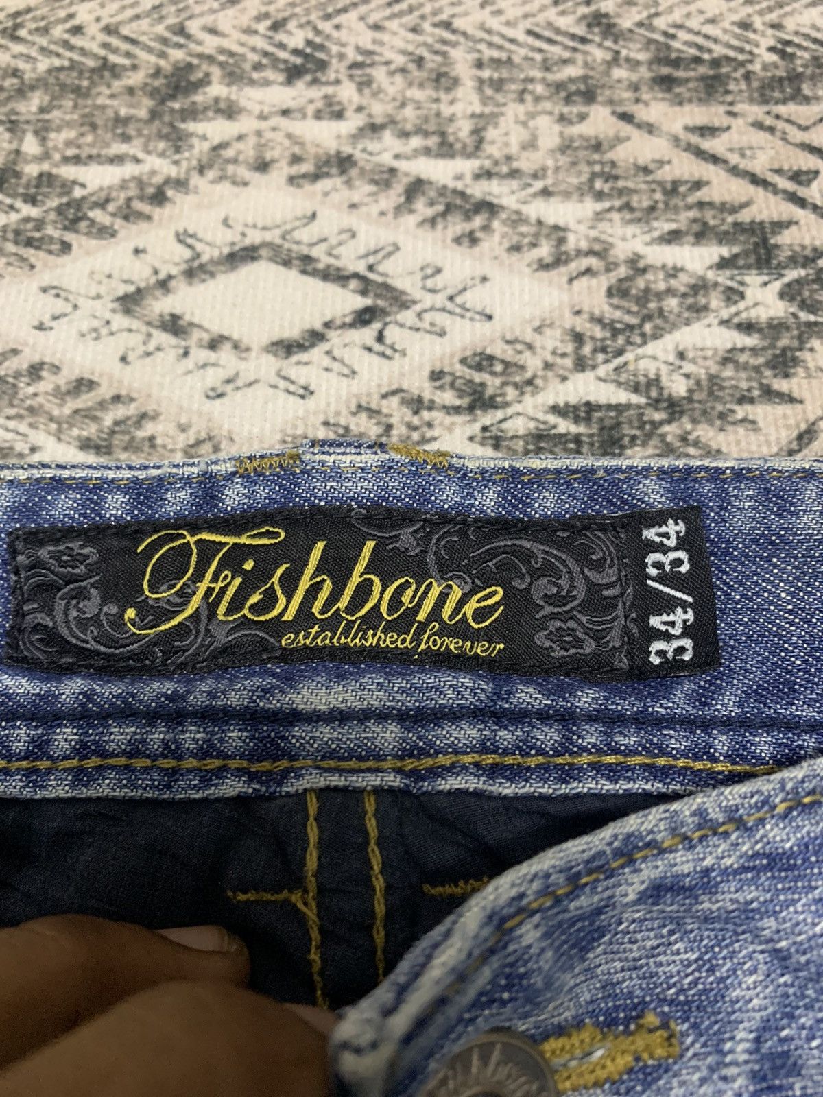 If Six Was Nine 🔥RARE🔥JPG INSPIRED FISHBONE KURT COBAIN STYLE DISTRESSED Size US 34 / EU 50 - 9 Thumbnail