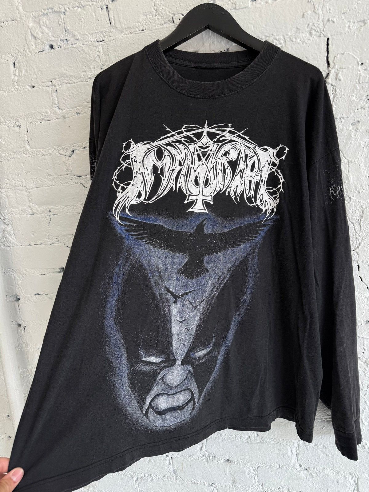 Vintage 1990s IMMORTAL ‘NEBULAR RAVENS WINTER’ L/S TEE Size US XL / EU 56 / 4 - 2 Thumbnail