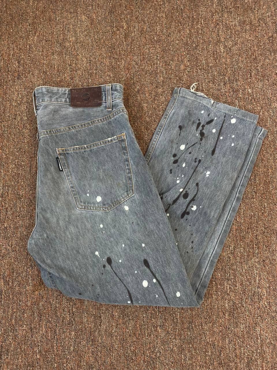 Japanese Brand ehypen japanese brands paint splatter denim nice design Size US 33 - 2 Thumbnail