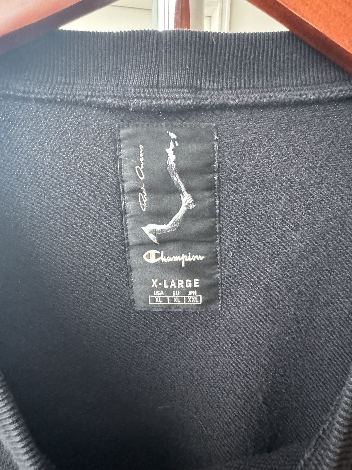 Rick Owens Champion X Rick Owens LogoSweatshirt Size US L / EU 52-54 / 3 - 4 Thumbnail