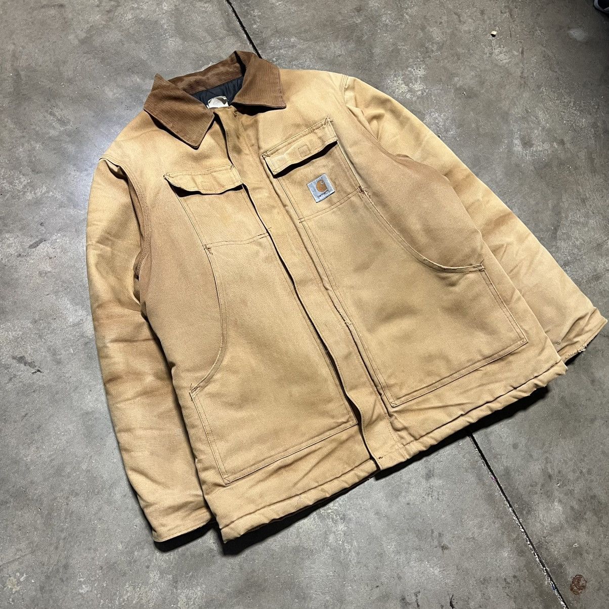Vintage 90s Carhartt Arctic Jacket Chore Barn Coat Corduroy main image 7