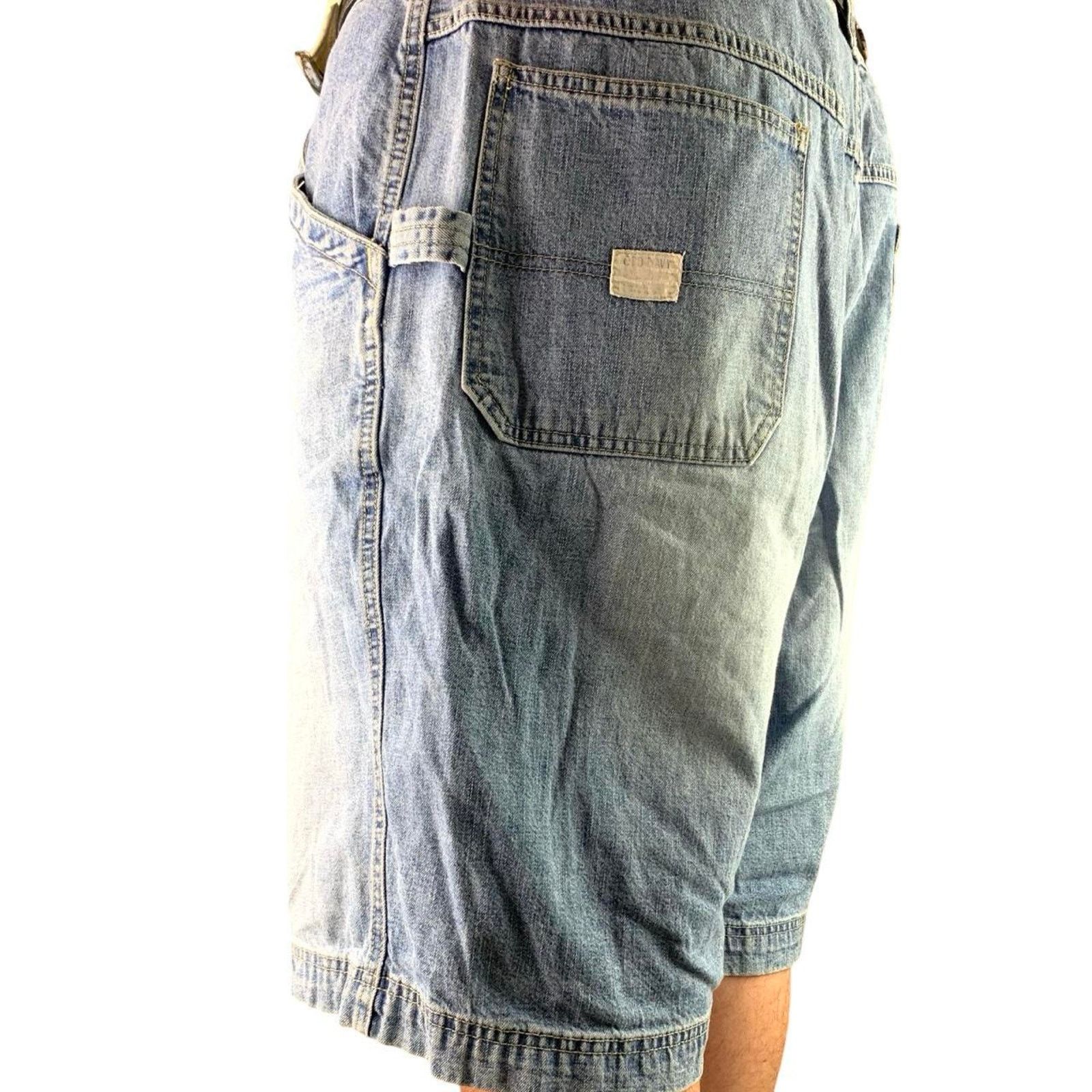 Old Navy × Vintage Vintage Y2K Old Navy Carpenter Baggy Light Wash Jean Shorts Size US 42 / EU 58 - 4 Thumbnail