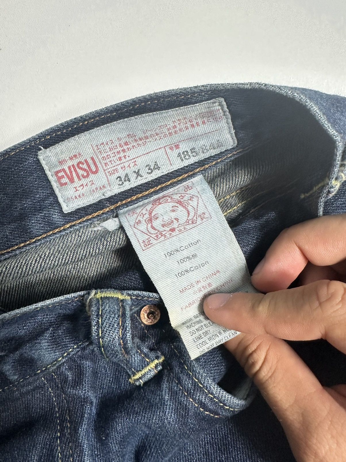 Evisu × Vintage Evisu Big Daicock Jeans Size US 36 / EU 52 - 4 Thumbnail