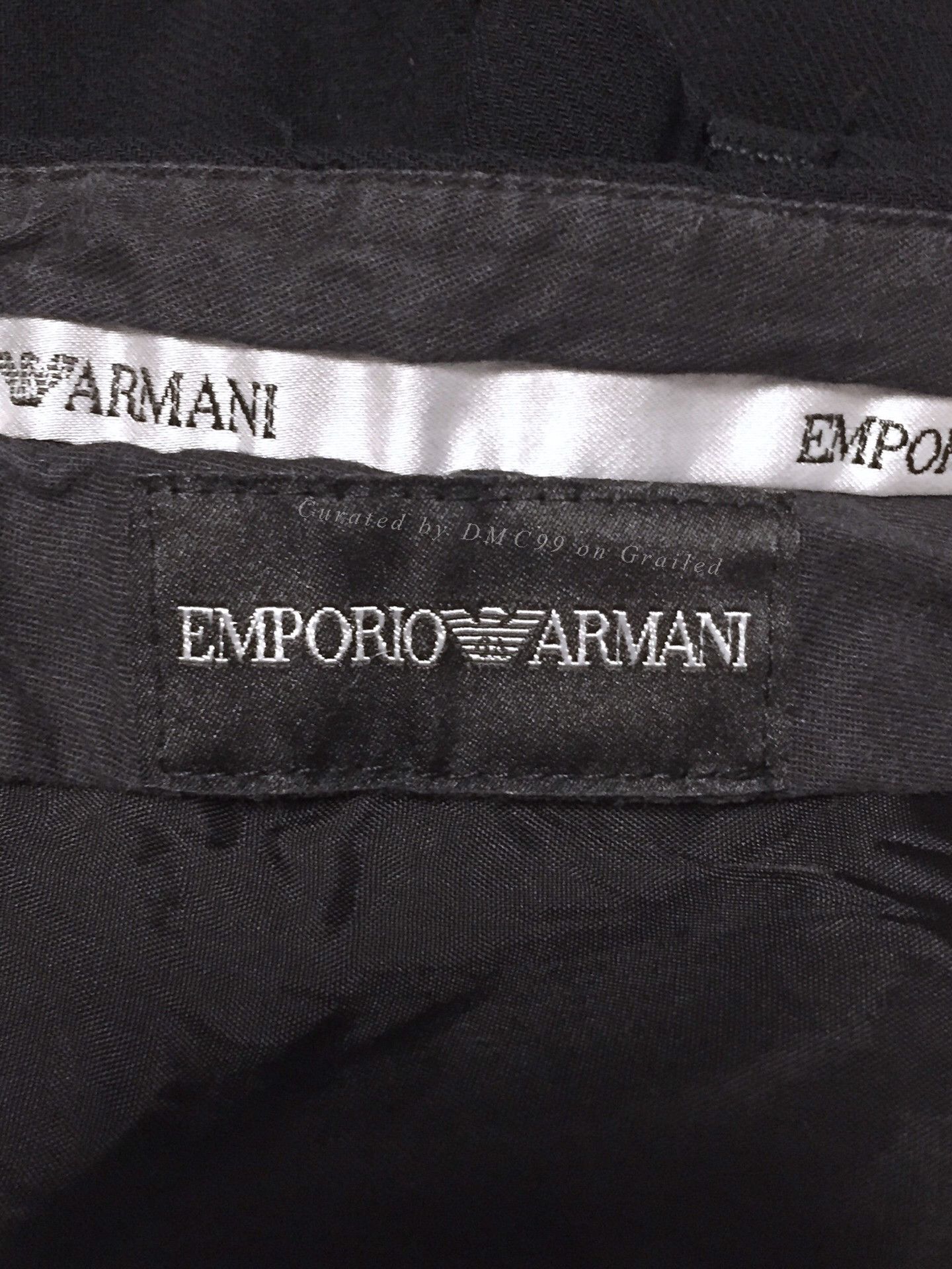 Armani Armani Black Wool Trousers Size US 36 / EU 52 - 1 Thumbnail