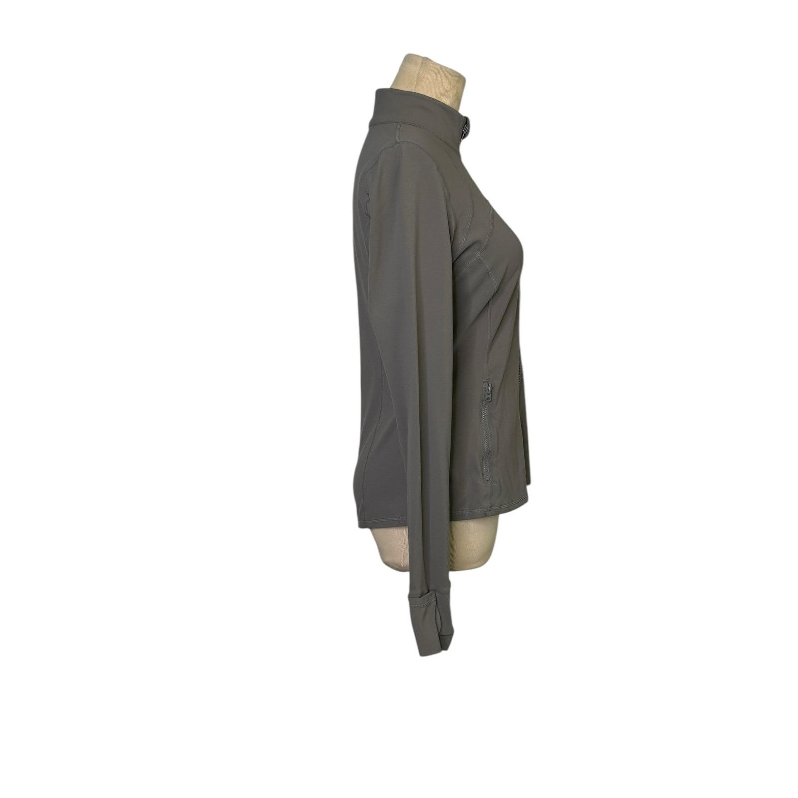 Shein Shein gray long sleeves full zip athletic jacket size Large Size S / US 4 / IT 40 - 10 Thumbnail