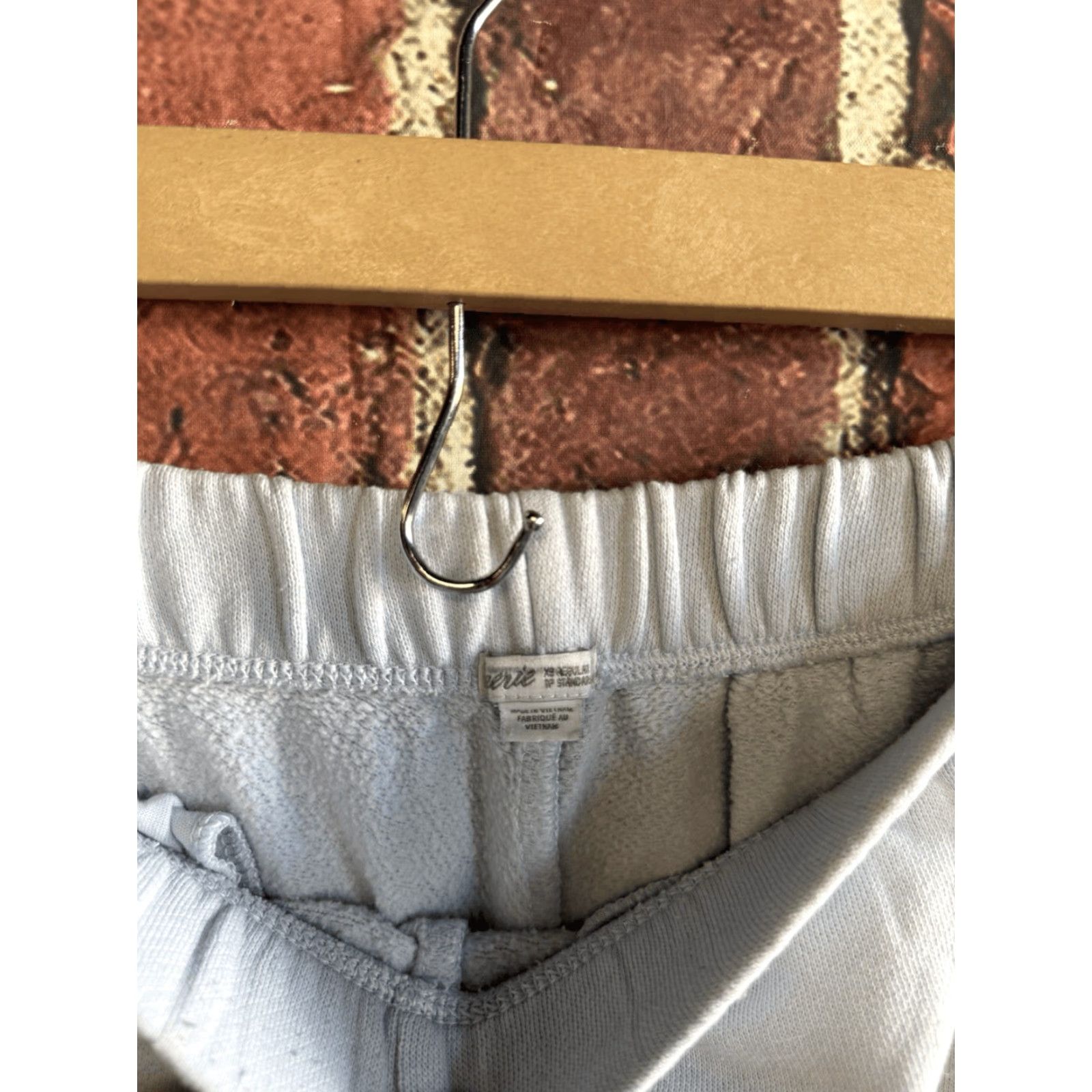 Vintage Aerie Womens Sweatpants Jogger XS Drawstring Light Blue Pants Size 26" / US 2 / IT 38 - 3 Thumbnail