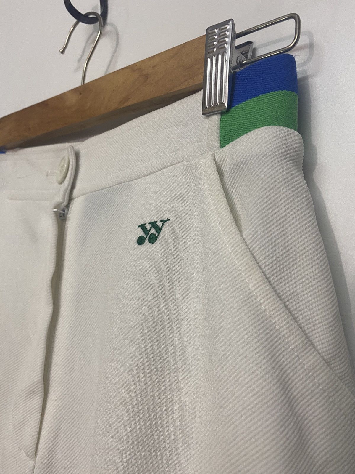 Japanese Brand × Vintage VINTAGE Yonex Tennis Track Pant White Wimbledon Sports Japan Size 26" / US 2 / IT 38 - 13 Thumbnail