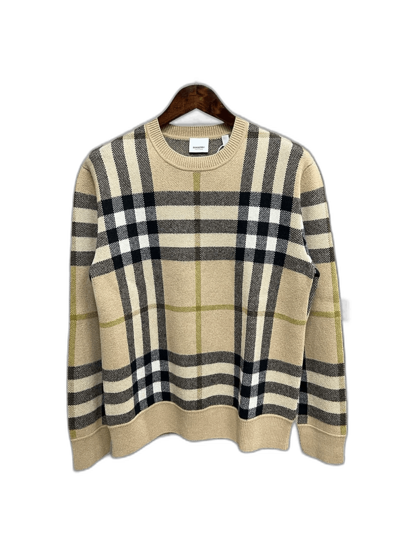 Burberry Burberry Check Pattern Sweater in Size Medium Size US M / EU 48-50 / 2 - 1 Thumbnail