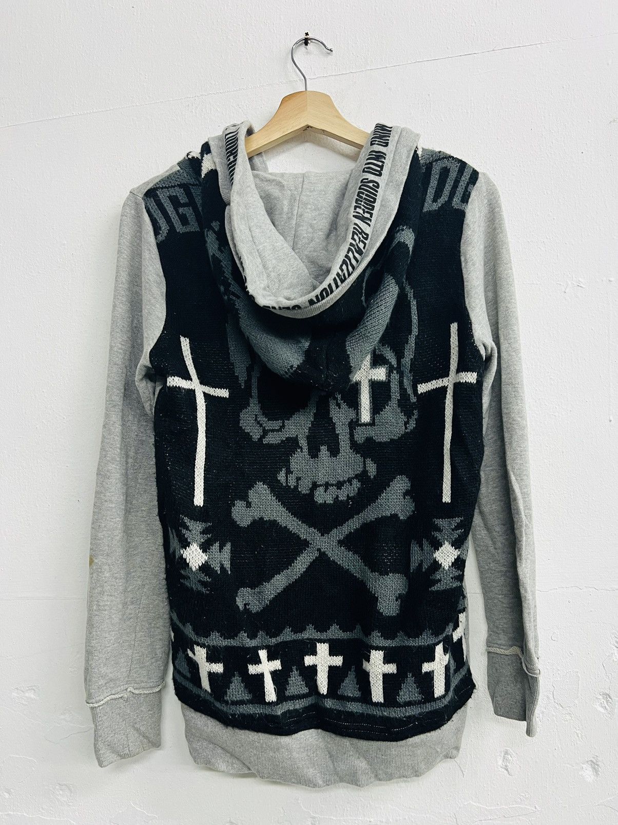If Six Was Nine × Japanese Brand × Le Grande Bleu (L.G.B.) Ghost of Harlem Devil Skull Hoodie Zipper Size US M / EU 48-50 / 2 - 17 Thumbnail