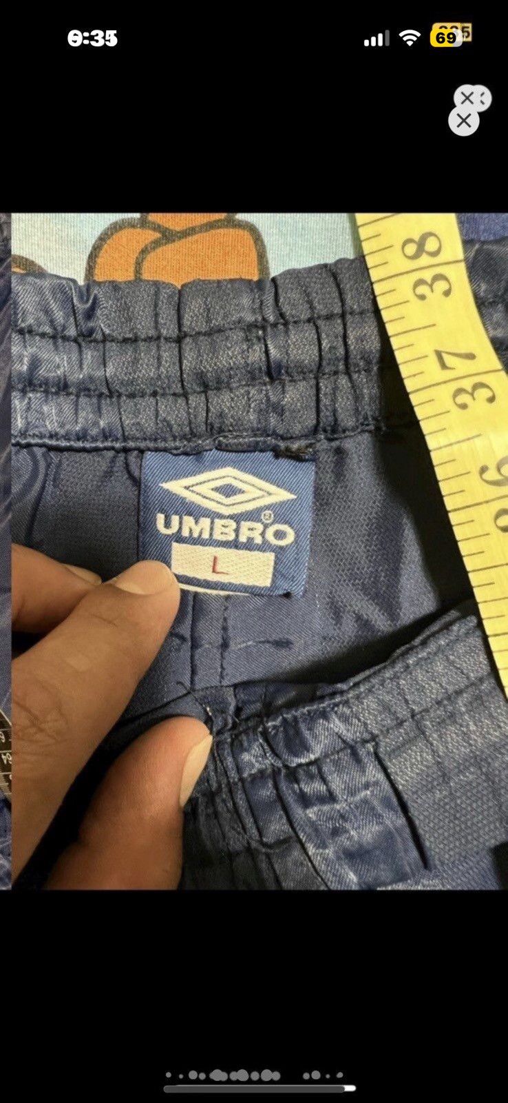 Umbro ***FINAL DROP***RARE 90s UMBRO PINSTRIPE OG SHORT L Size US 38 / EU 54 - 7 Thumbnail