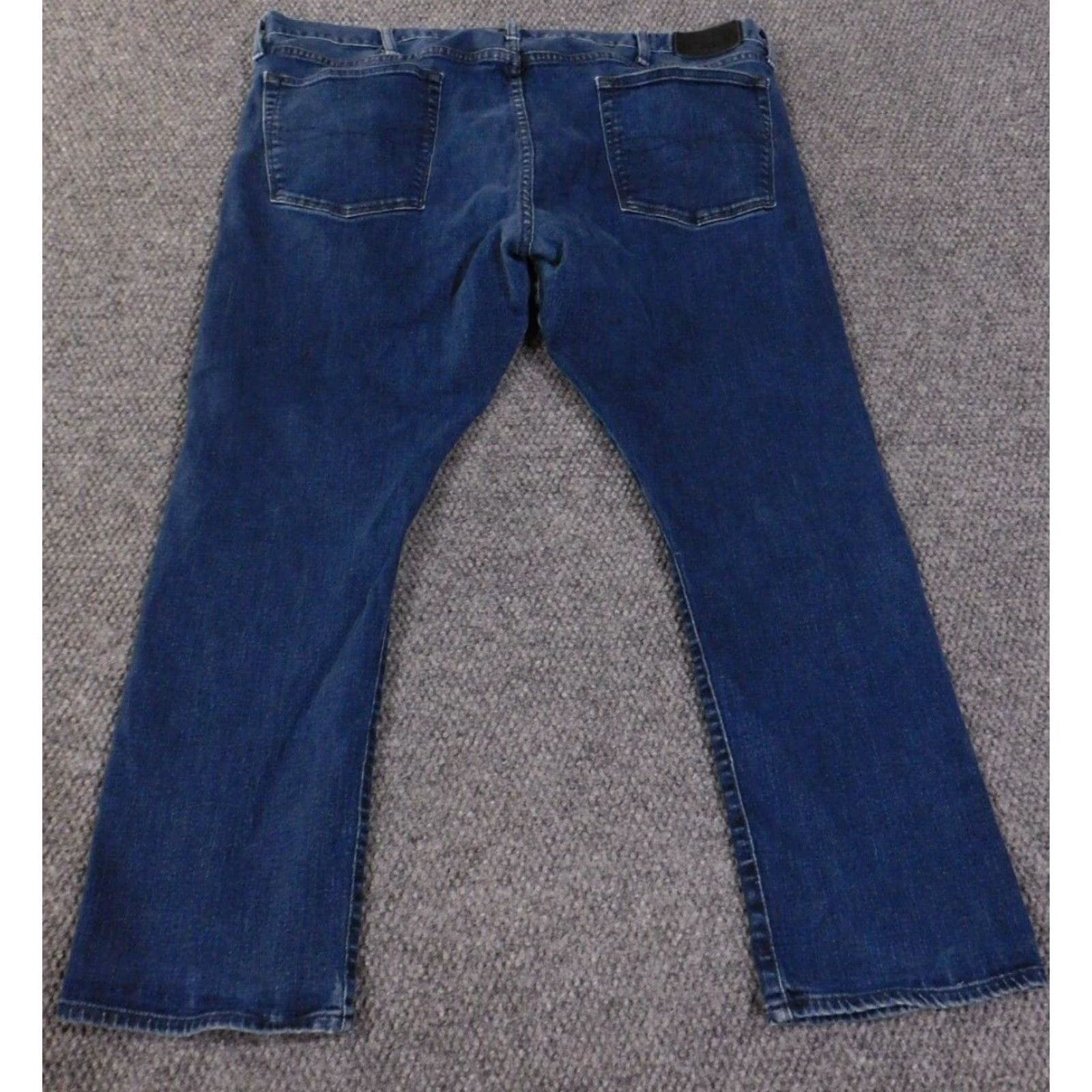 Polo Ralph Lauren Polo Ralph Lauren Jeans Mens 42x30 Blue Straight Denim Regular 42 28 in Zip Pockets Distressed Vintage No Retro Style Size US XL / EU 56 / 4 - 7 Thumbnail