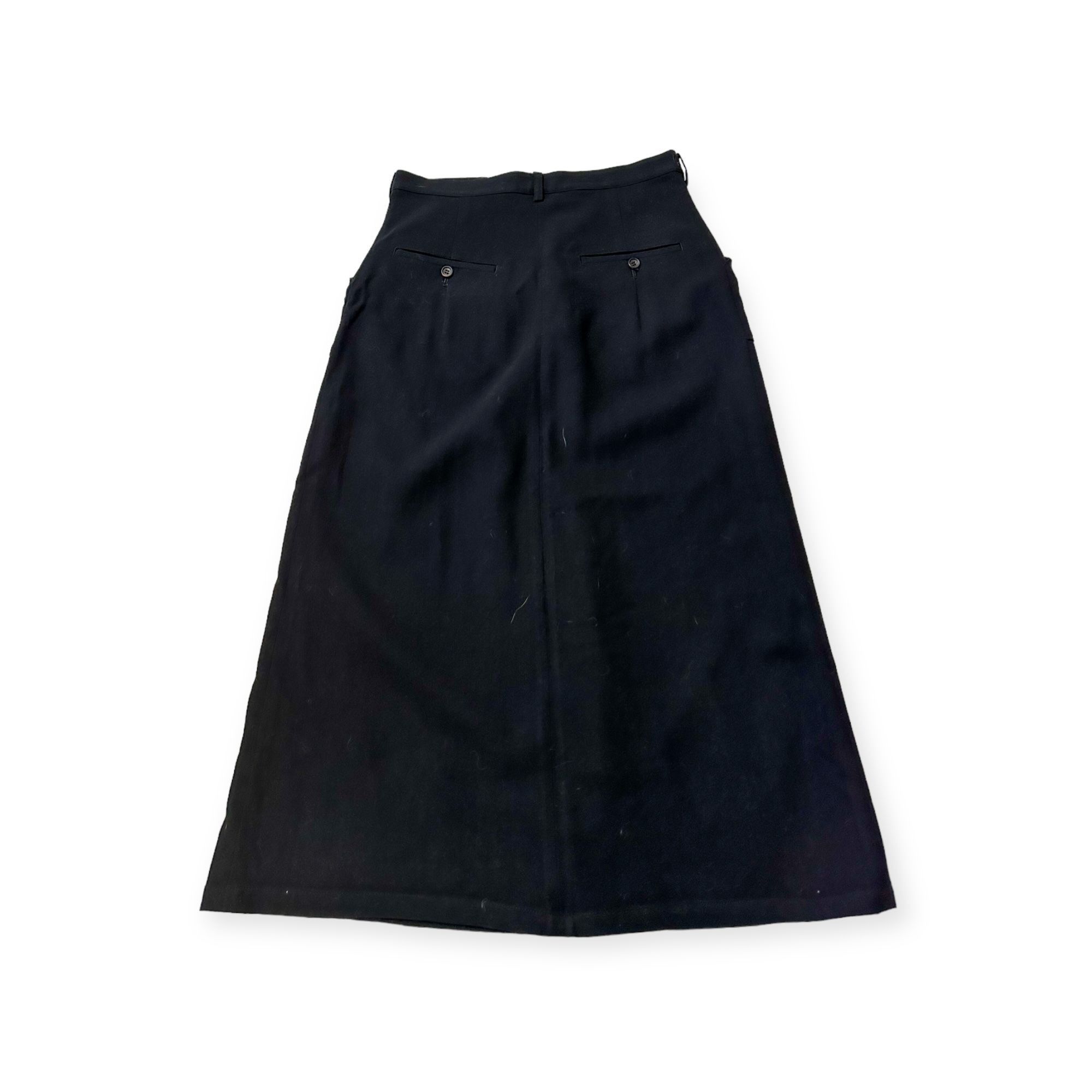 Y's Vintage Y’s Yohji Yamamoto Black wool midi skirt, One size Size 30" / US 8 / IT 44 - 5 Thumbnail