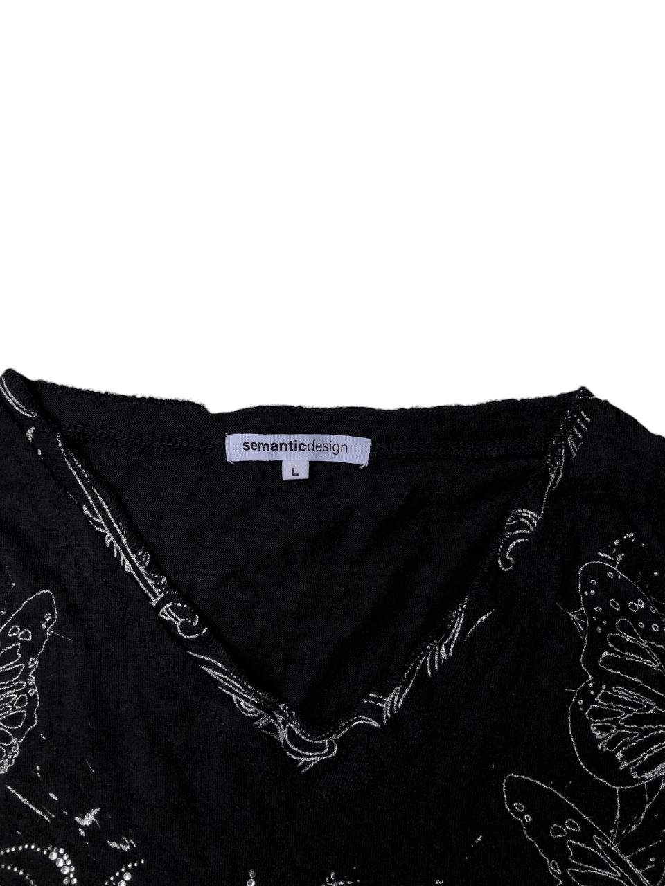 Japanese Brand × semanticdesign Semantic design V neck print butterfly Longsleeve Size US M / EU 48-50 / 2 - 2 Thumbnail
