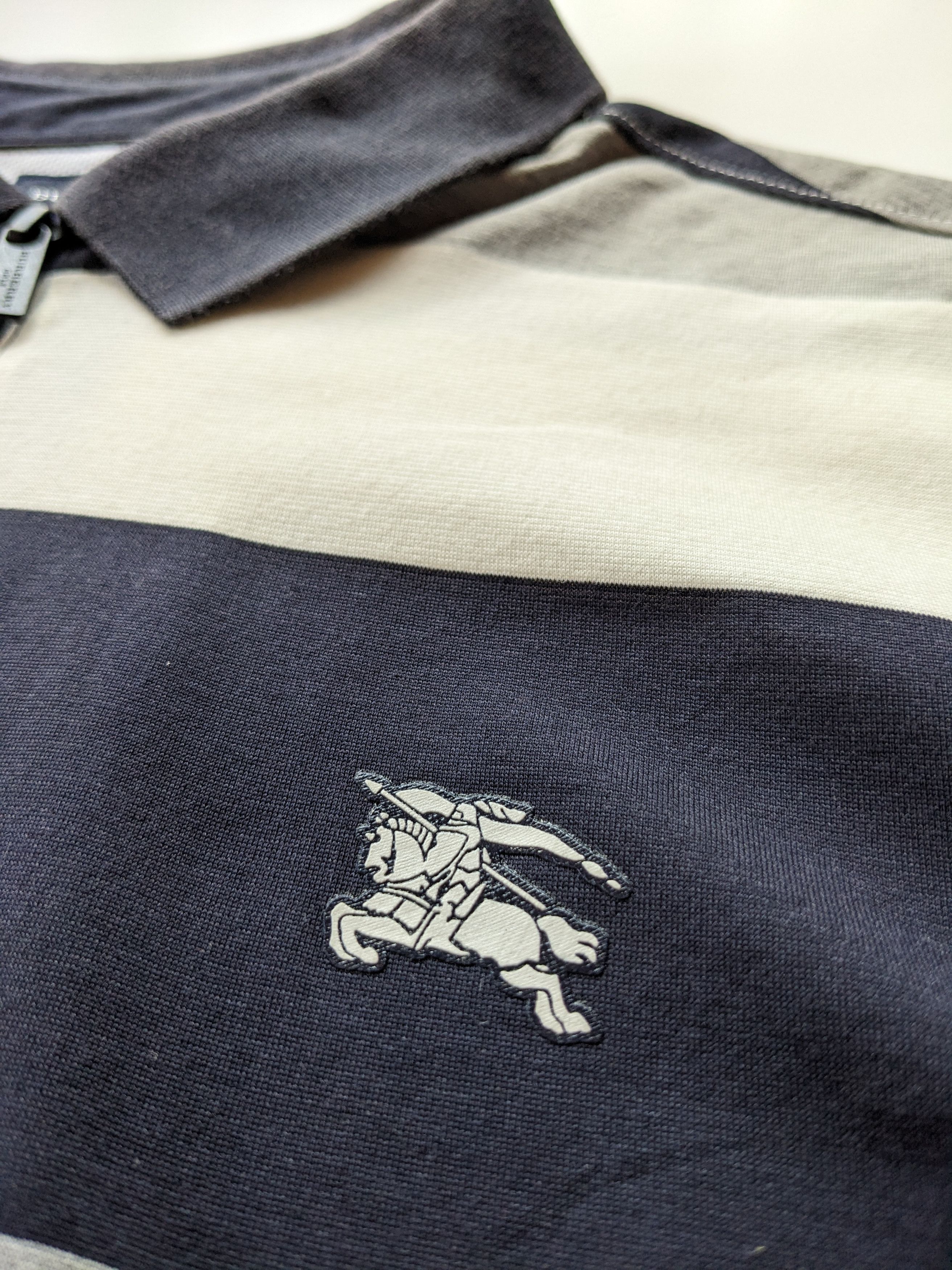 Burberry Burberry golf half zipper stripe collar tee Size US XL / EU 56 / 4 - 3 Thumbnail