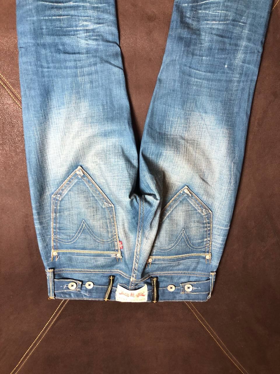 Levi's Levi's 519 Jeans Mens Straight Button Fly Blue Denim Size US 30 / EU 46 - 13 Thumbnail