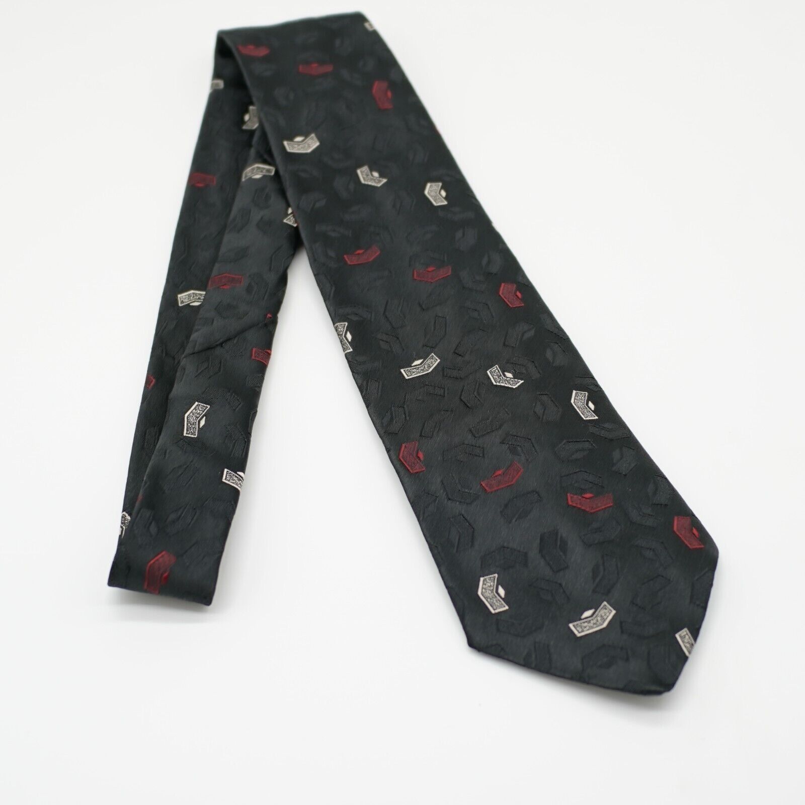 Vintage The American Edition Collection Black Red Woven Abstract Sho Size ONE SIZE - 6 Thumbnail