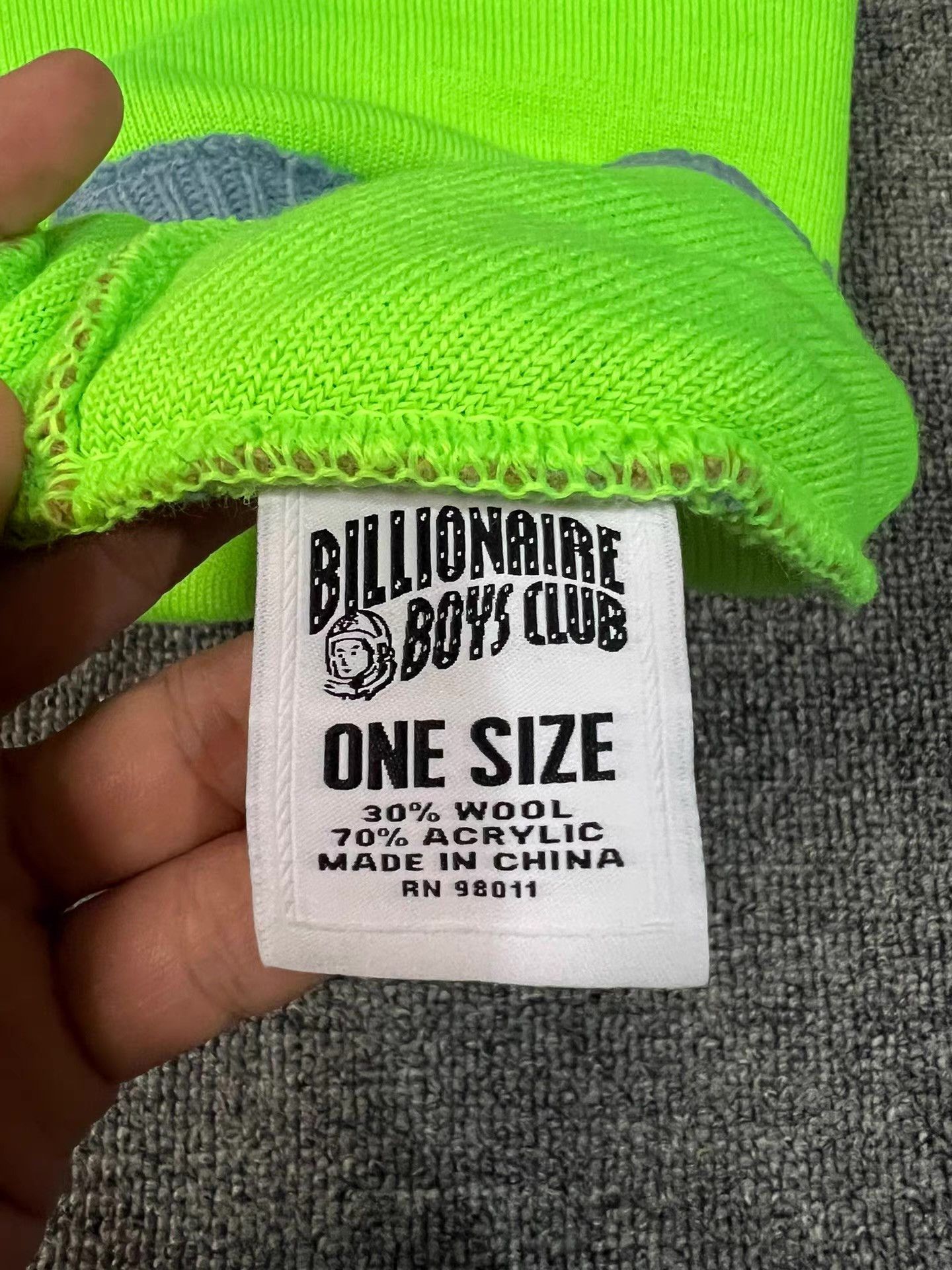 Billionaire Boys Club 22FW BBC Knitted Balaclava Beanie Q7 Size ONE SIZE - 5 Thumbnail