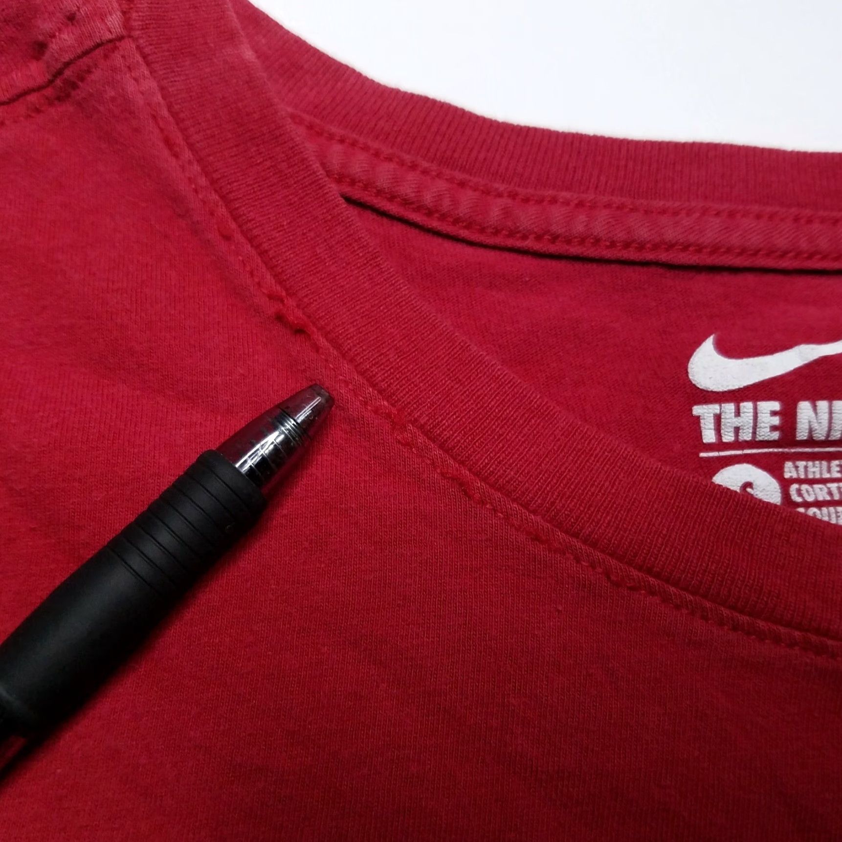 Nike Nike Football Graphic T-Shirt - Red - Adult Small - Crew Neck - Short Sleeve - Nike Brand - Unisex Mens Womens - Used Size US S / EU 44-46 / 1 - 4 Thumbnail