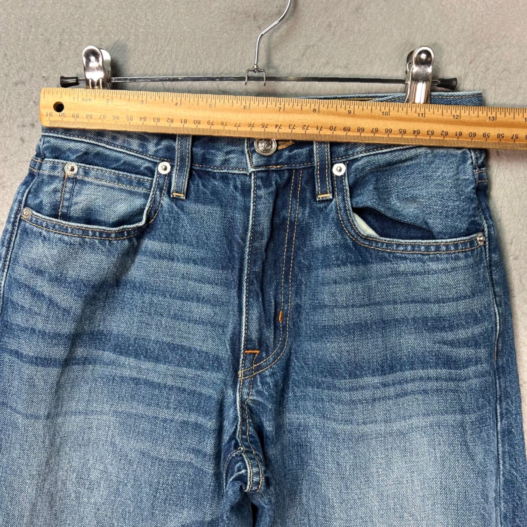 SLVRLAKE SLVRLAKE Womens Denim Jeans High Rise Wide Leg 23 Premium USA Blue Jeans 5-Pocket Size 40" / US 18 - 5 Thumbnail
