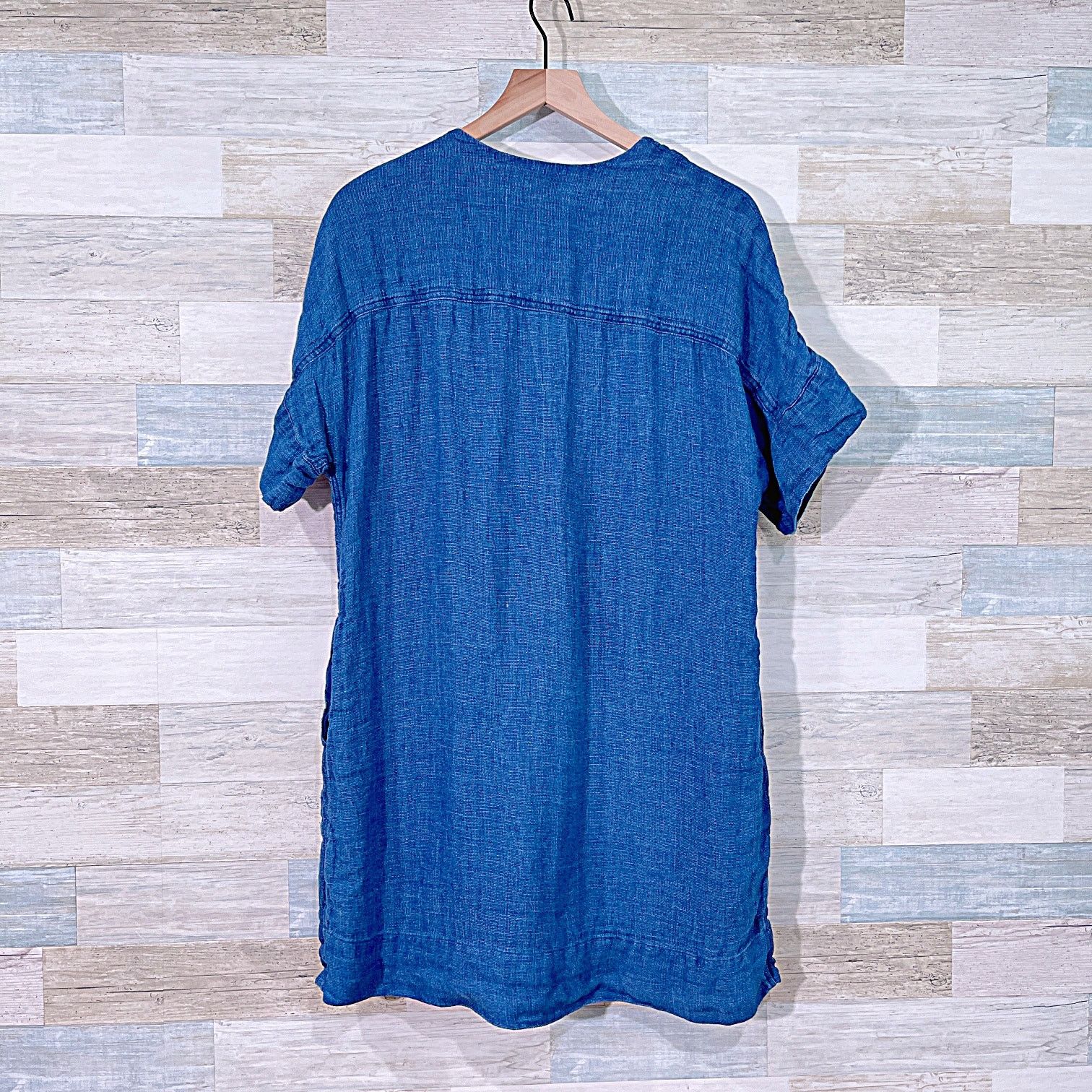 Faherty FAHERTY 100% Linen Sanibel Basketweave Dress Womens Small Size S / US 4 / IT 40 - 4 Thumbnail