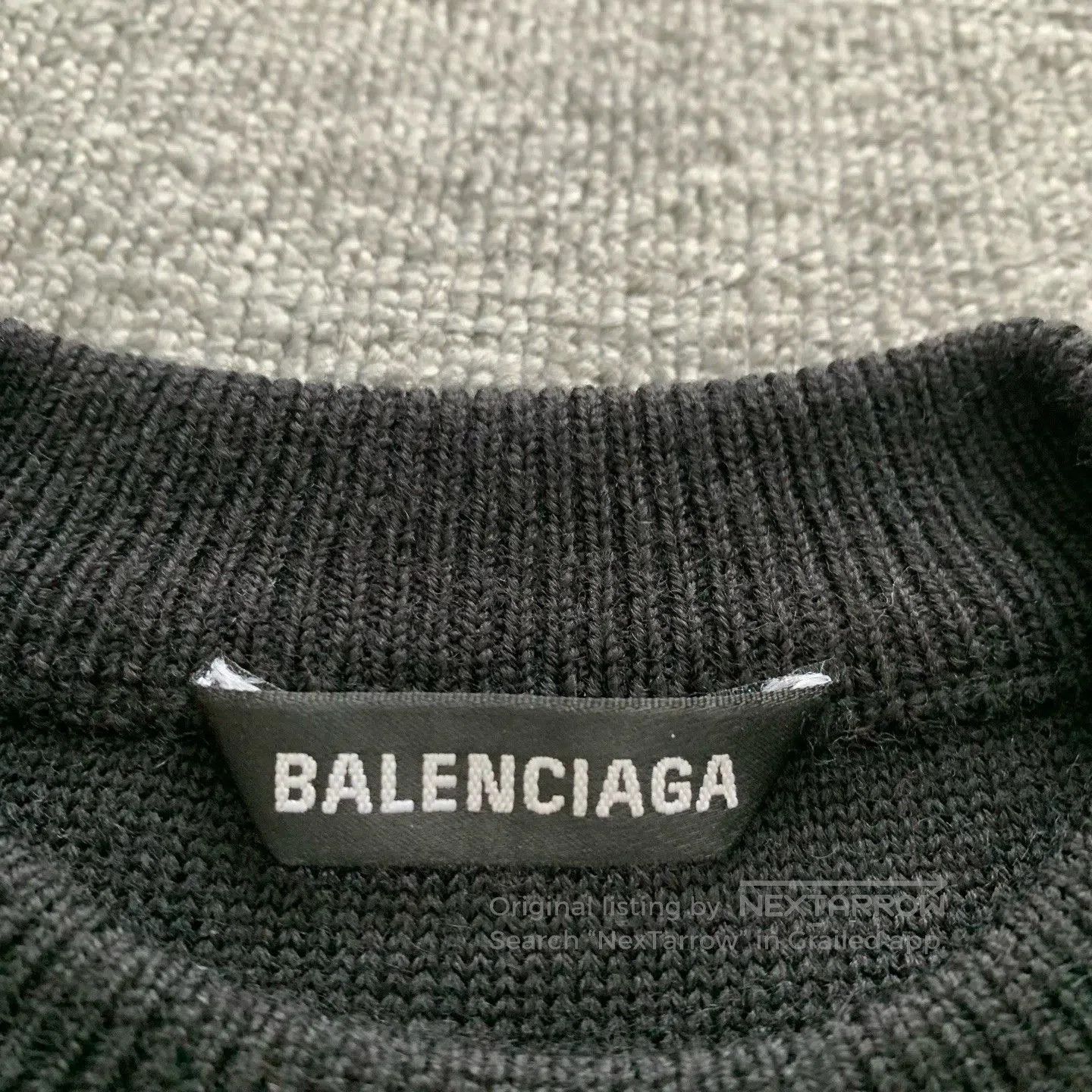 Balenciaga Balenciaga Multi-Language Black Sweater XS. Size US XS / EU 42 / 0 - 4 Thumbnail