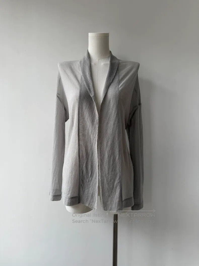 Yohji Yamamoto Yohji Yamamoto 10 AW Minimalist Double Knit Cardigan shirt Size XS / US 0-2 / IT 36-38 - 2 Thumbnail